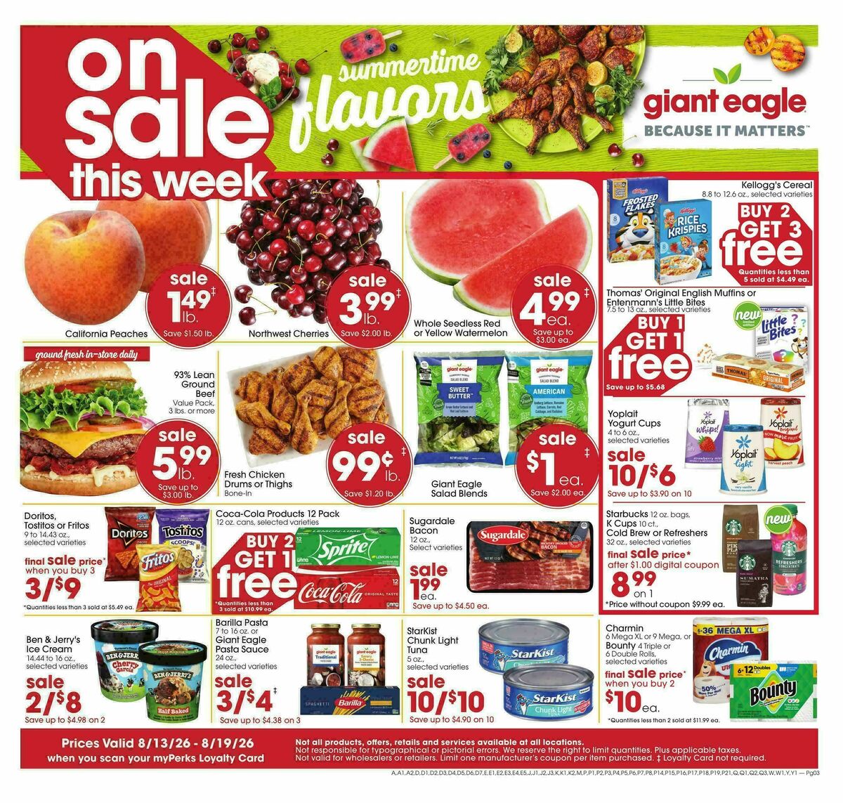 Giant Eagle Weekly Ad from August 13