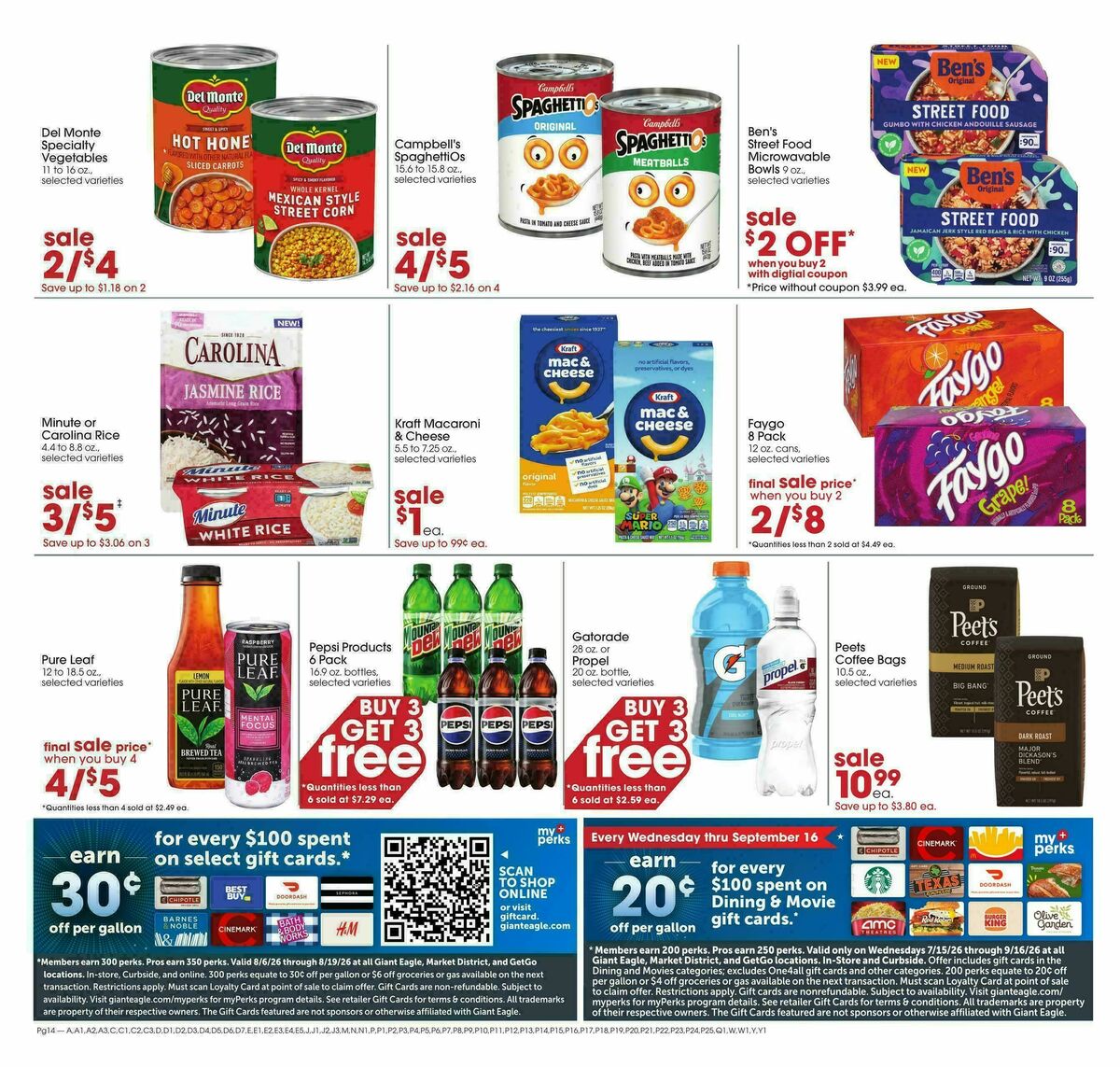 Giant Eagle Weekly Ad from August 13