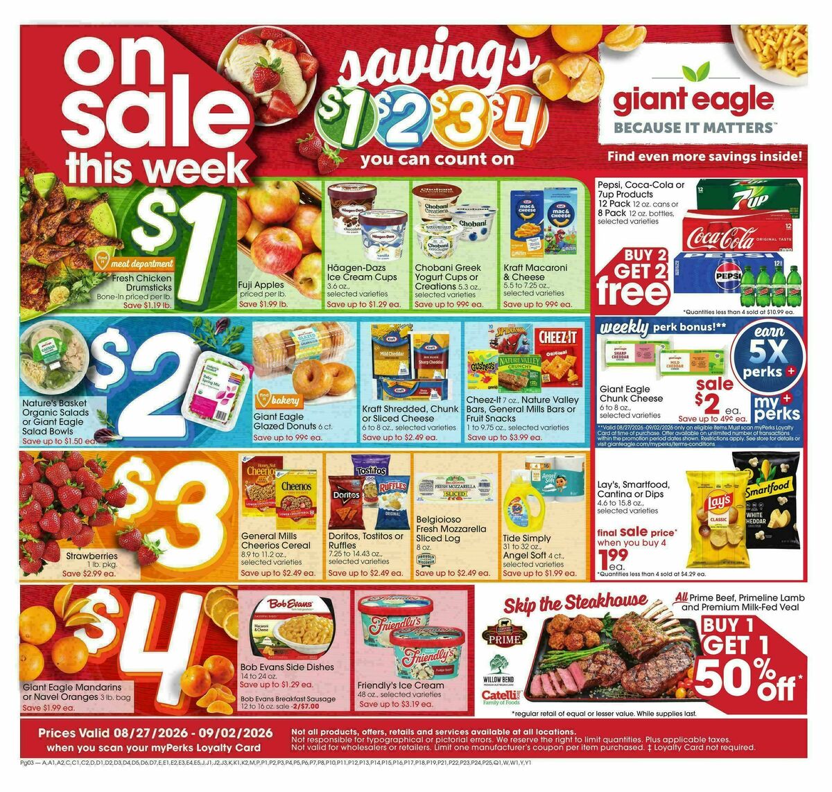 Giant Eagle Weekly Ad from August 27