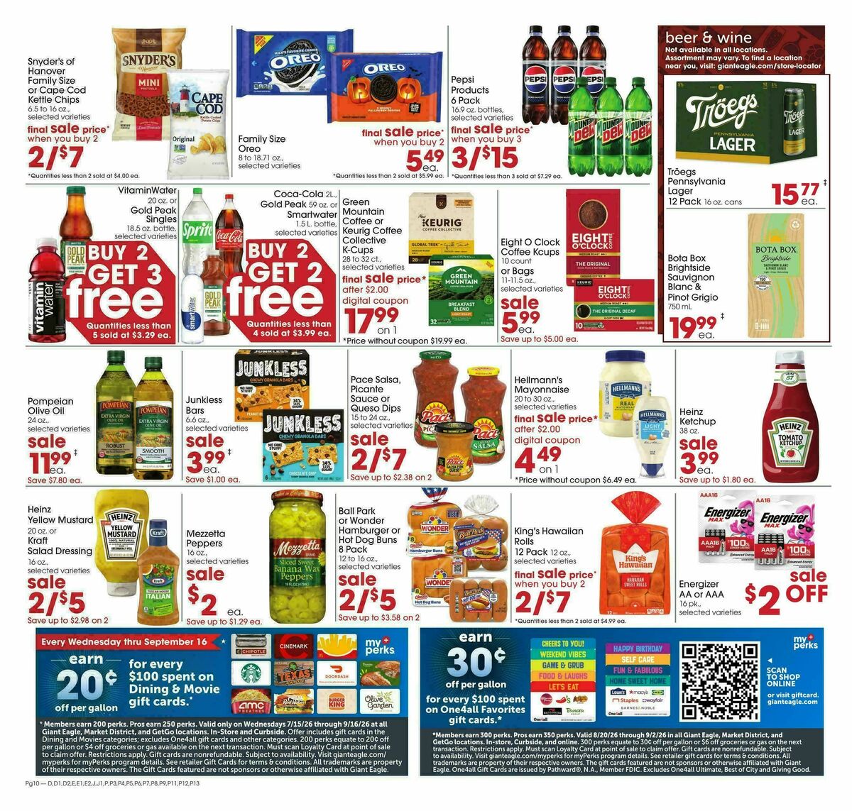 Giant Eagle Weekly Ad from August 27