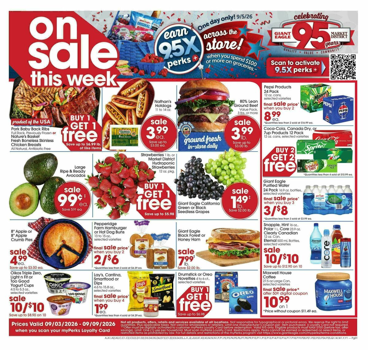 Giant Eagle Weekly Ad from September 3