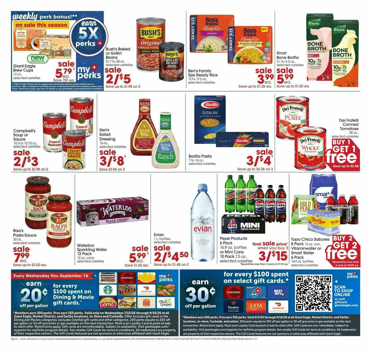 Giant Eagle Weekly Ad from September 3