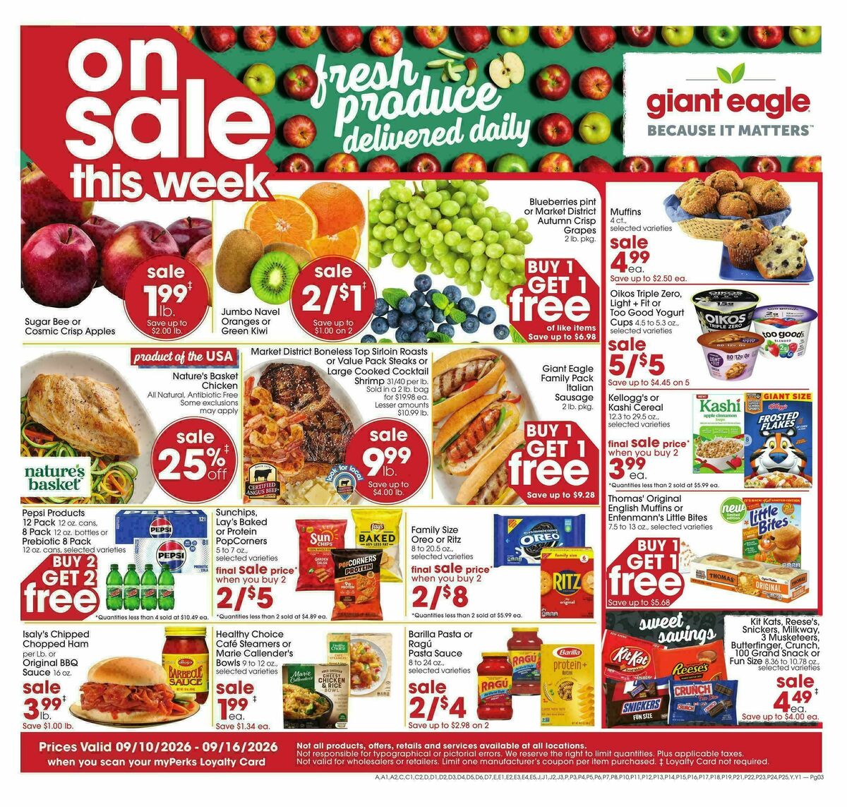 Giant Eagle Weekly Ad from September 10