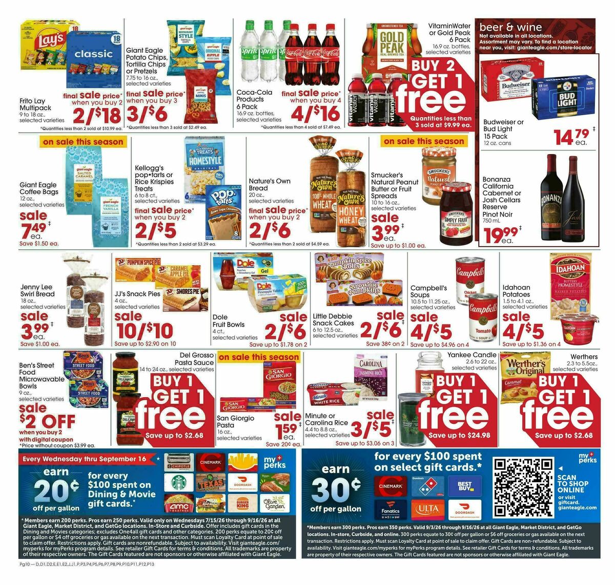 Giant Eagle Weekly Ad from September 10