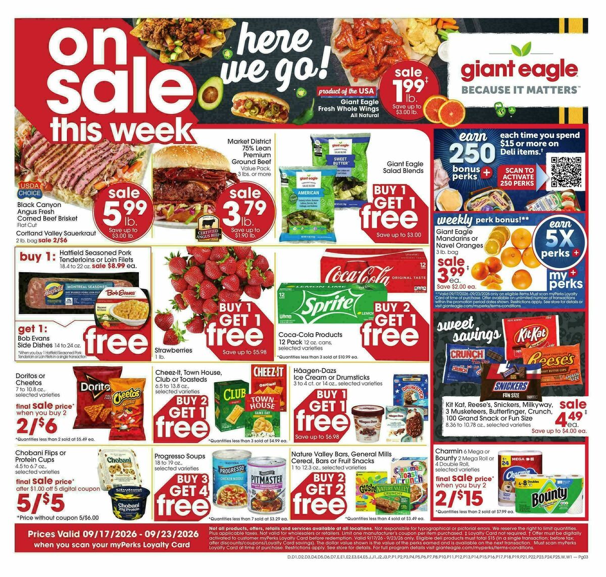 Giant Eagle Weekly Ad from September 17
