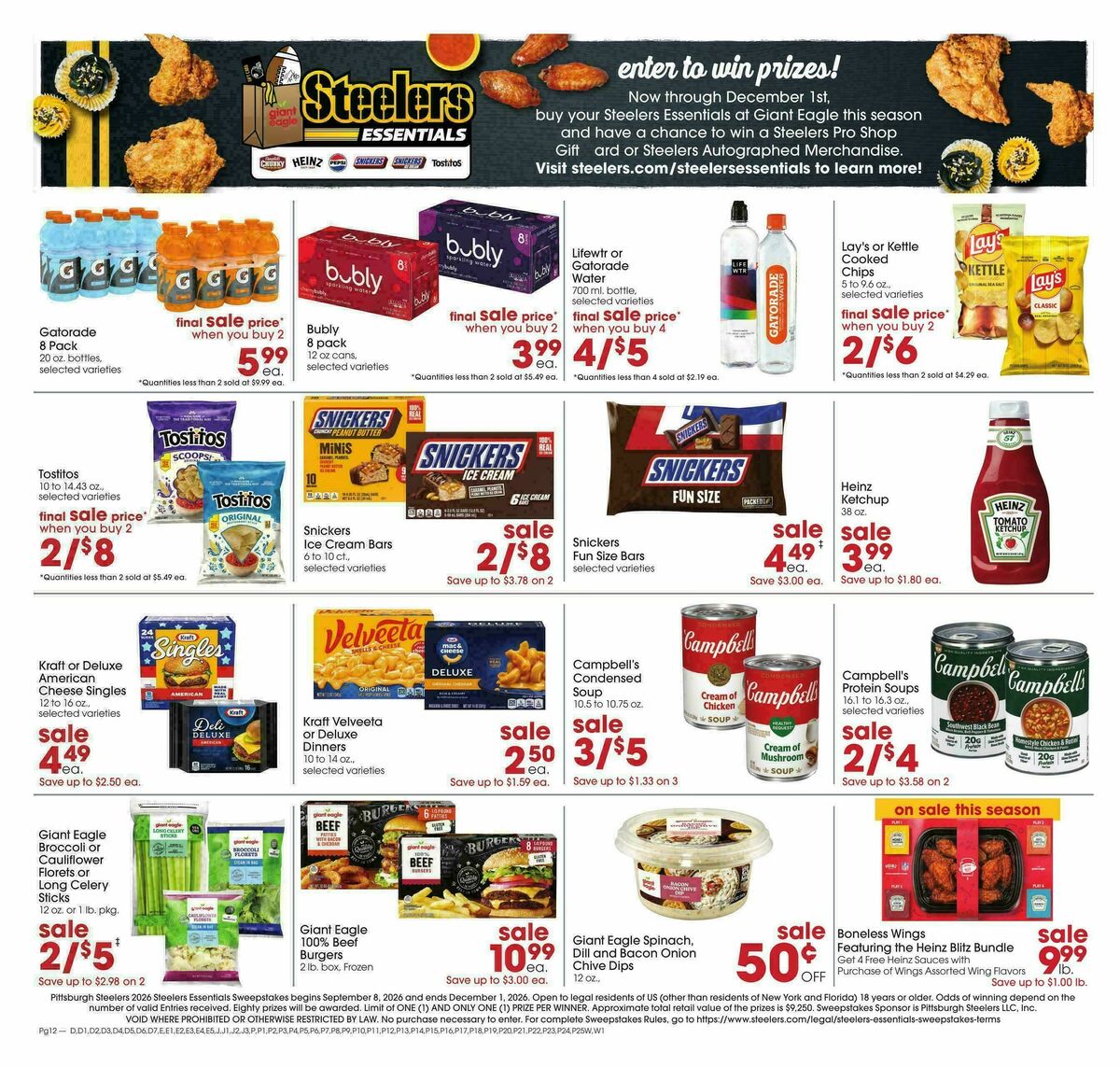 Giant Eagle Weekly Ad from September 17