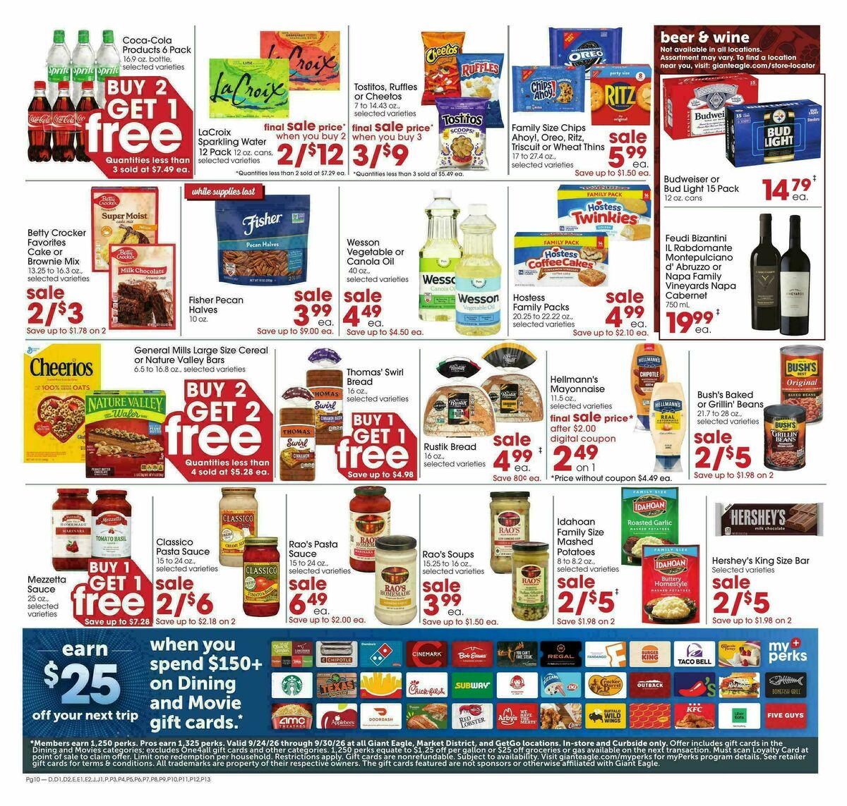 Giant Eagle Weekly Ad from September 24