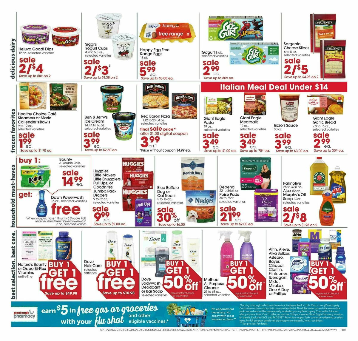 Giant Eagle Weekly Ad from October 8