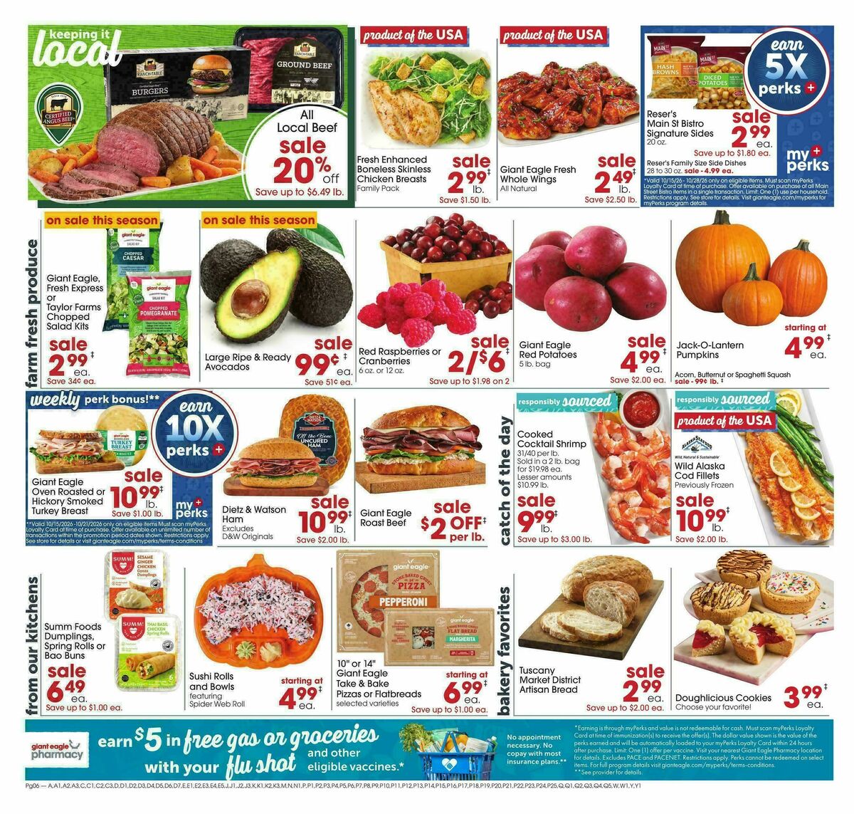 Giant Eagle Weekly Ad from October 15
