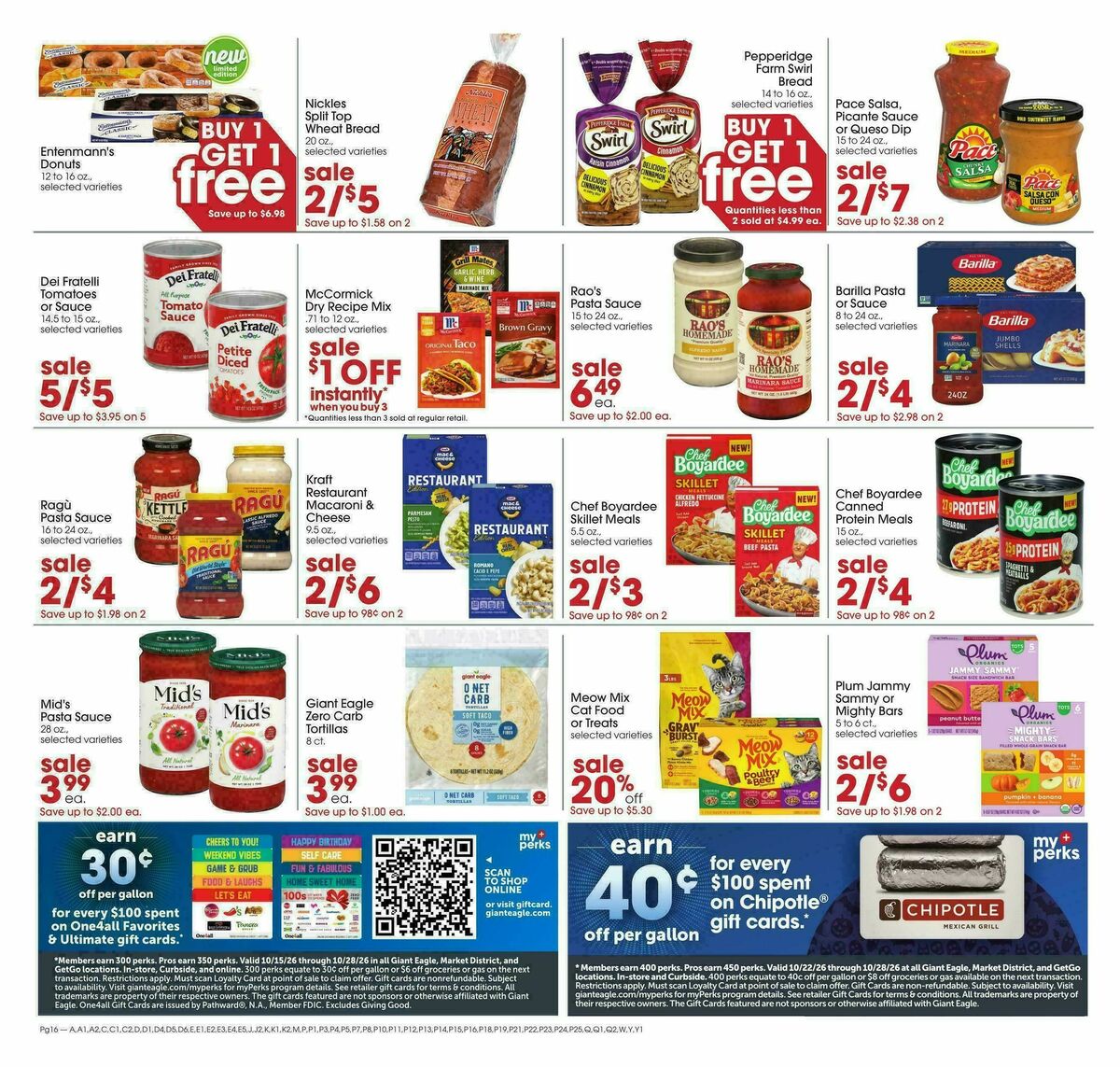 Giant Eagle Weekly Ad from October 22