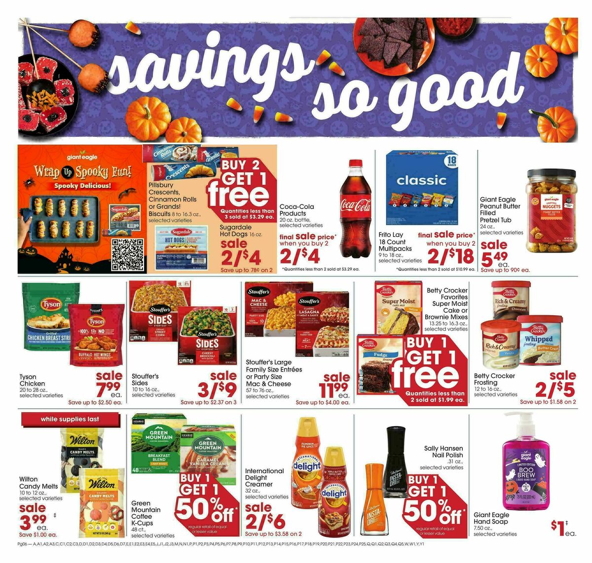 Giant Eagle Weekly Ad from October 22
