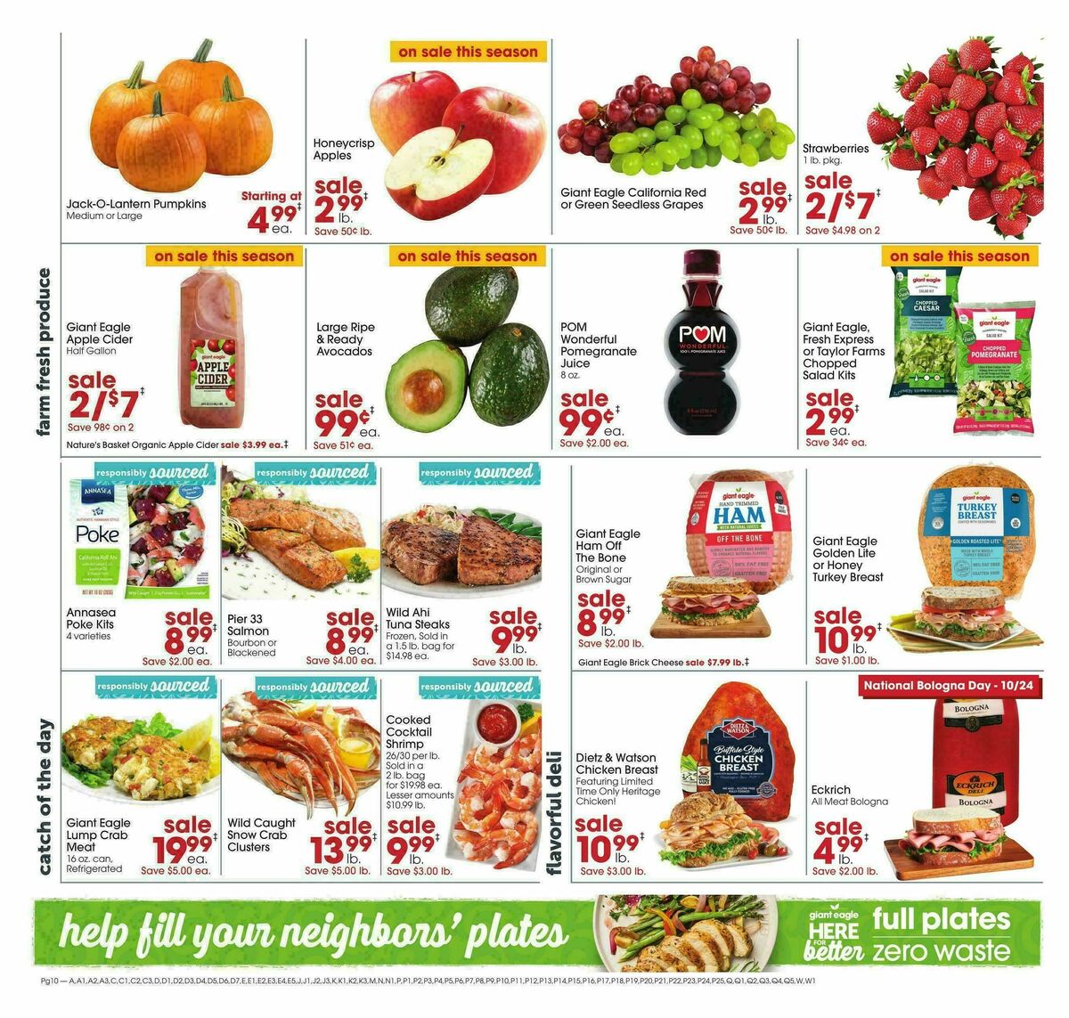 Giant Eagle Weekly Ad from October 22