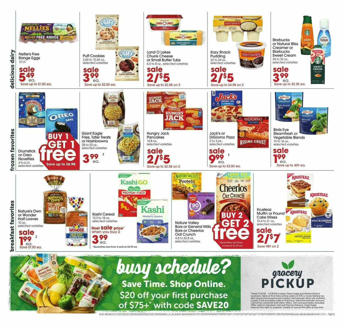 Giant Eagle Weekly Ad from October 22