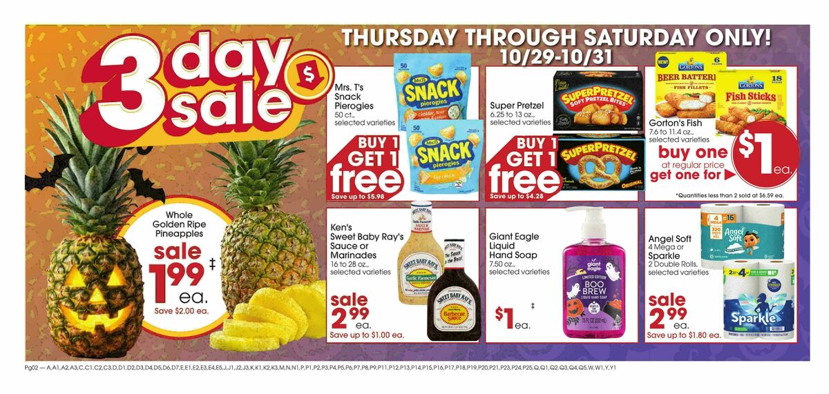 Giant Eagle Weekly Ad from October 29