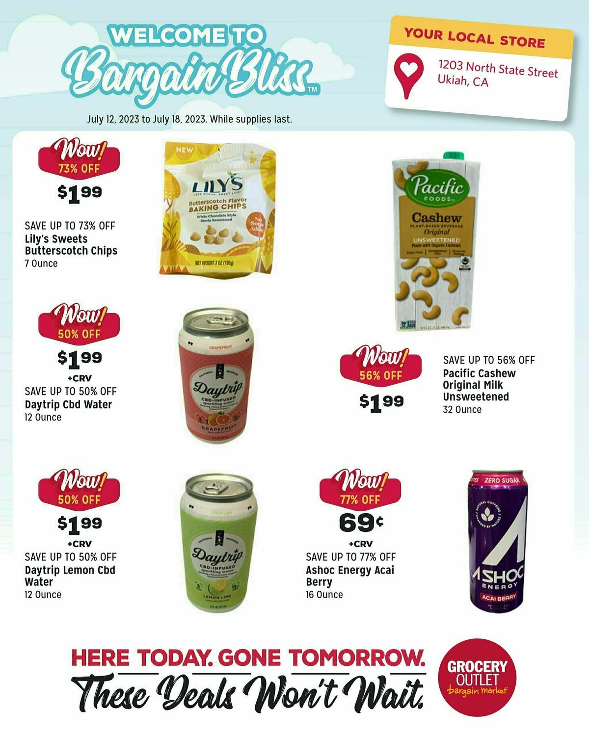 Grocery Outlet Weekly Ad from July 12