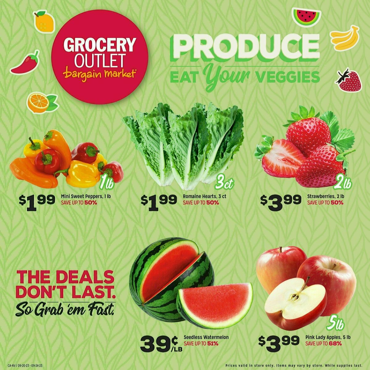 Grocery Outlet Weekly Ad from September 20
