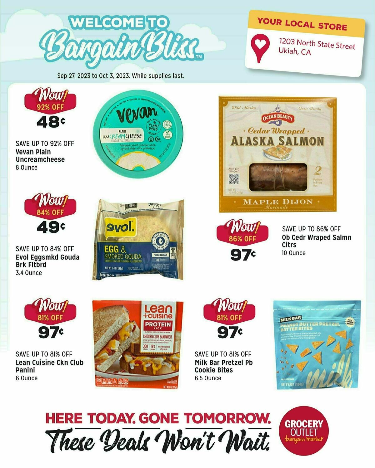Grocery Outlet Weekly Ad from September 27