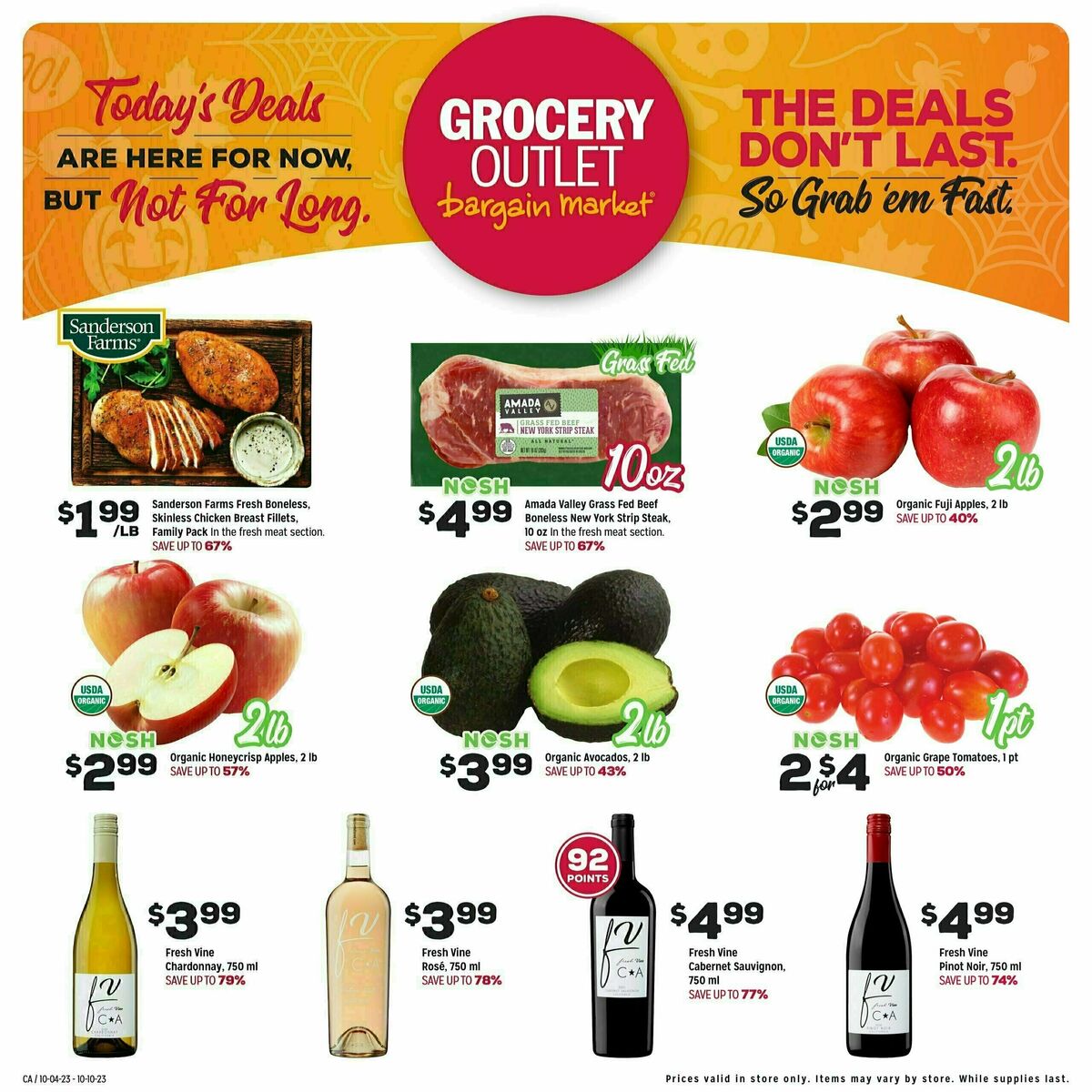 Grocery Outlet Weekly Ad from October 4