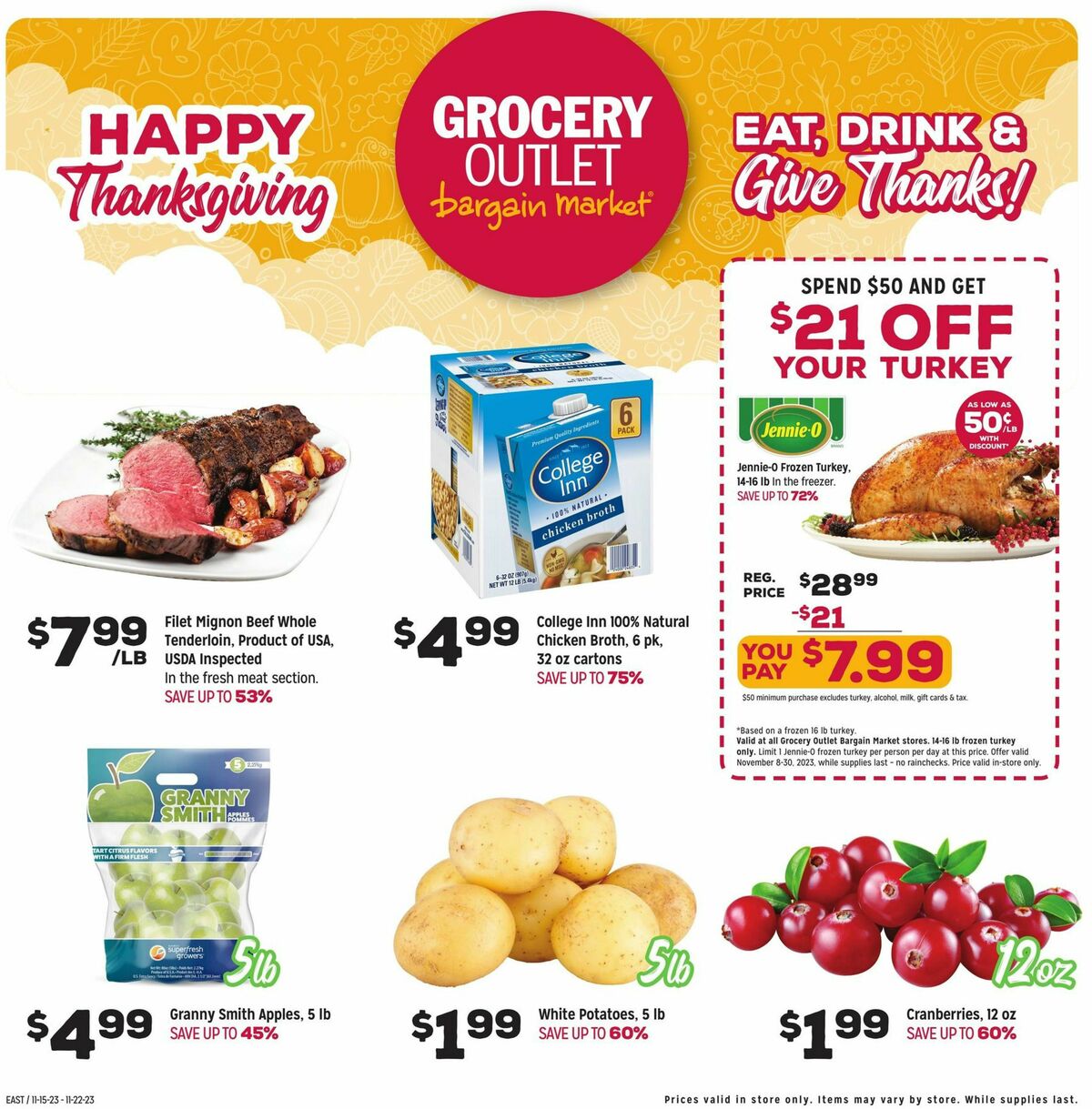 Grocery Outlet Weekly Ad from November 22