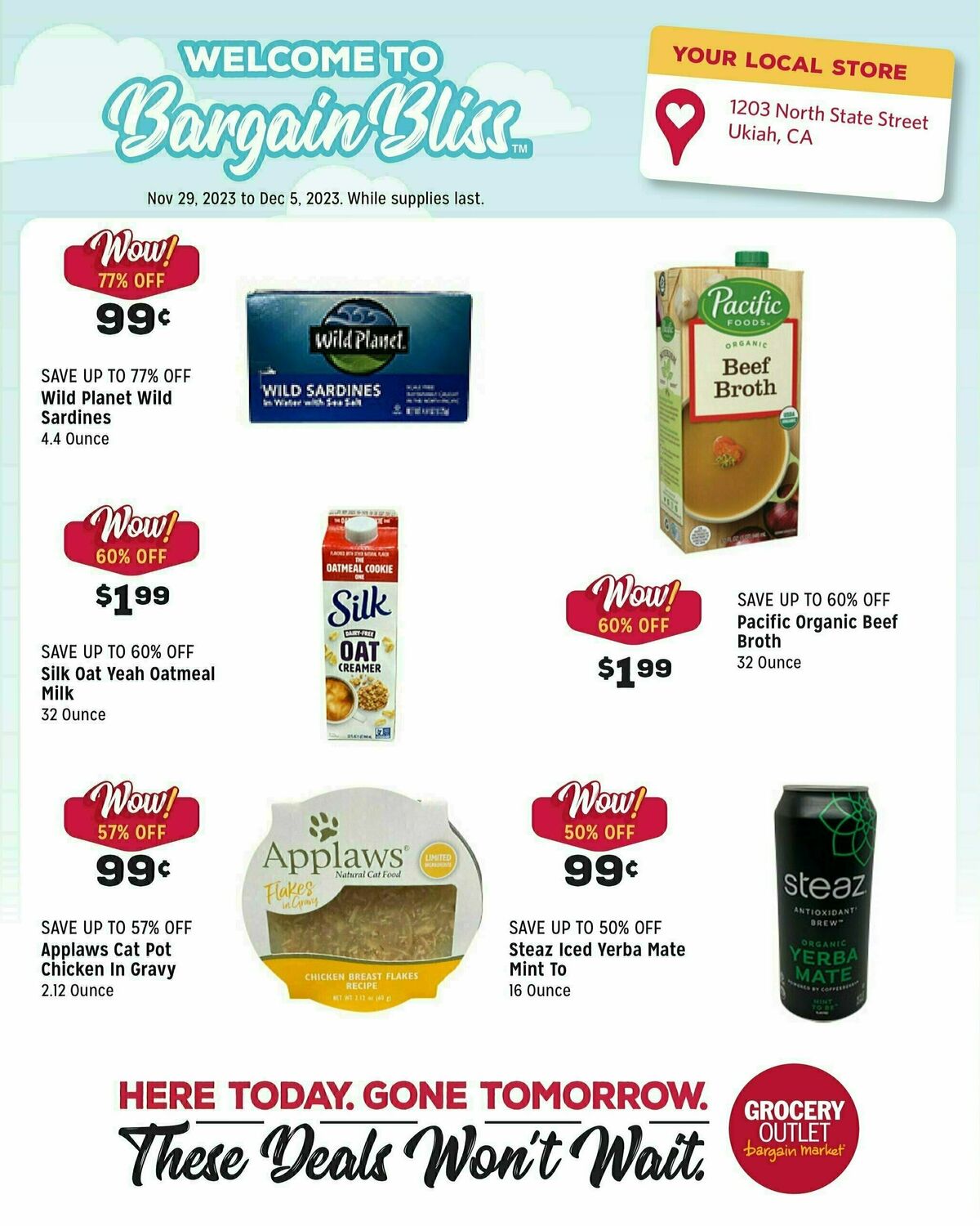 Grocery Outlet Weekly Ad from November 29