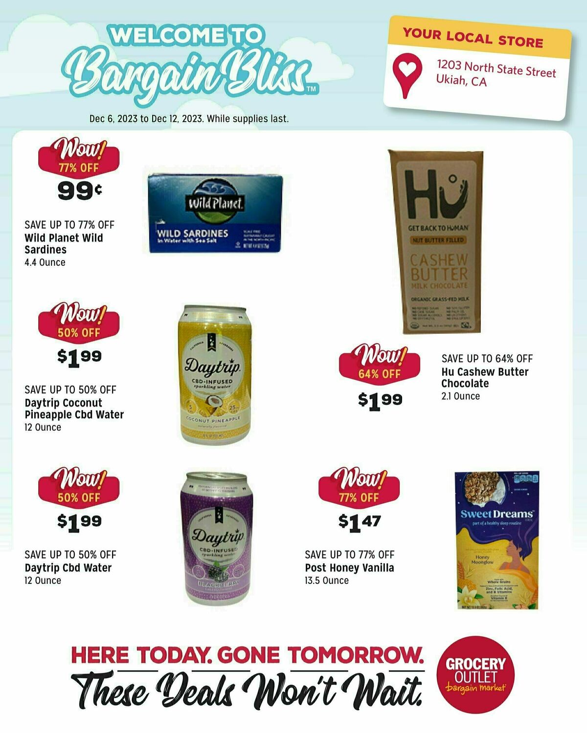 Grocery Outlet Weekly Ad from December 6