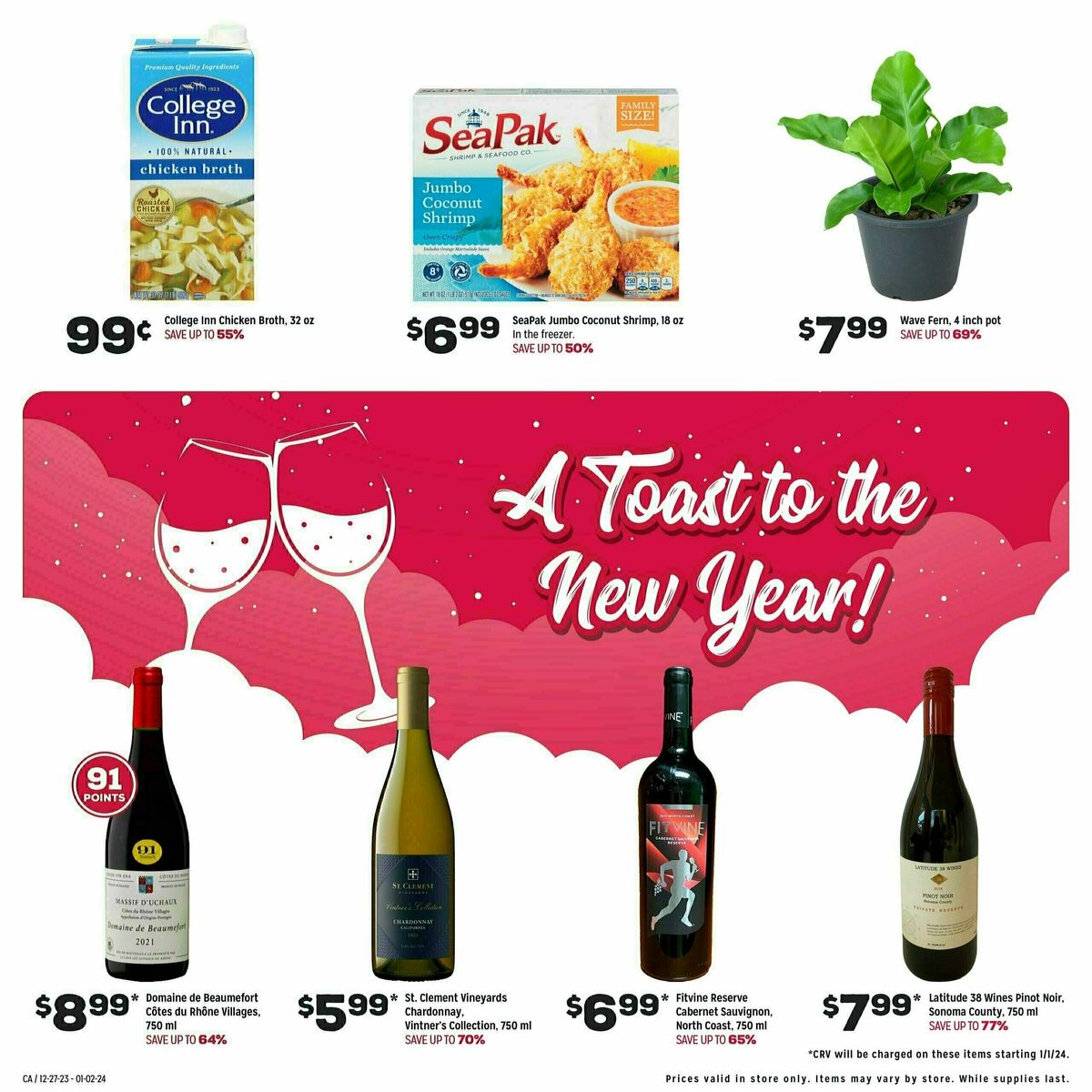 Grocery Outlet Weekly Ad from December 27