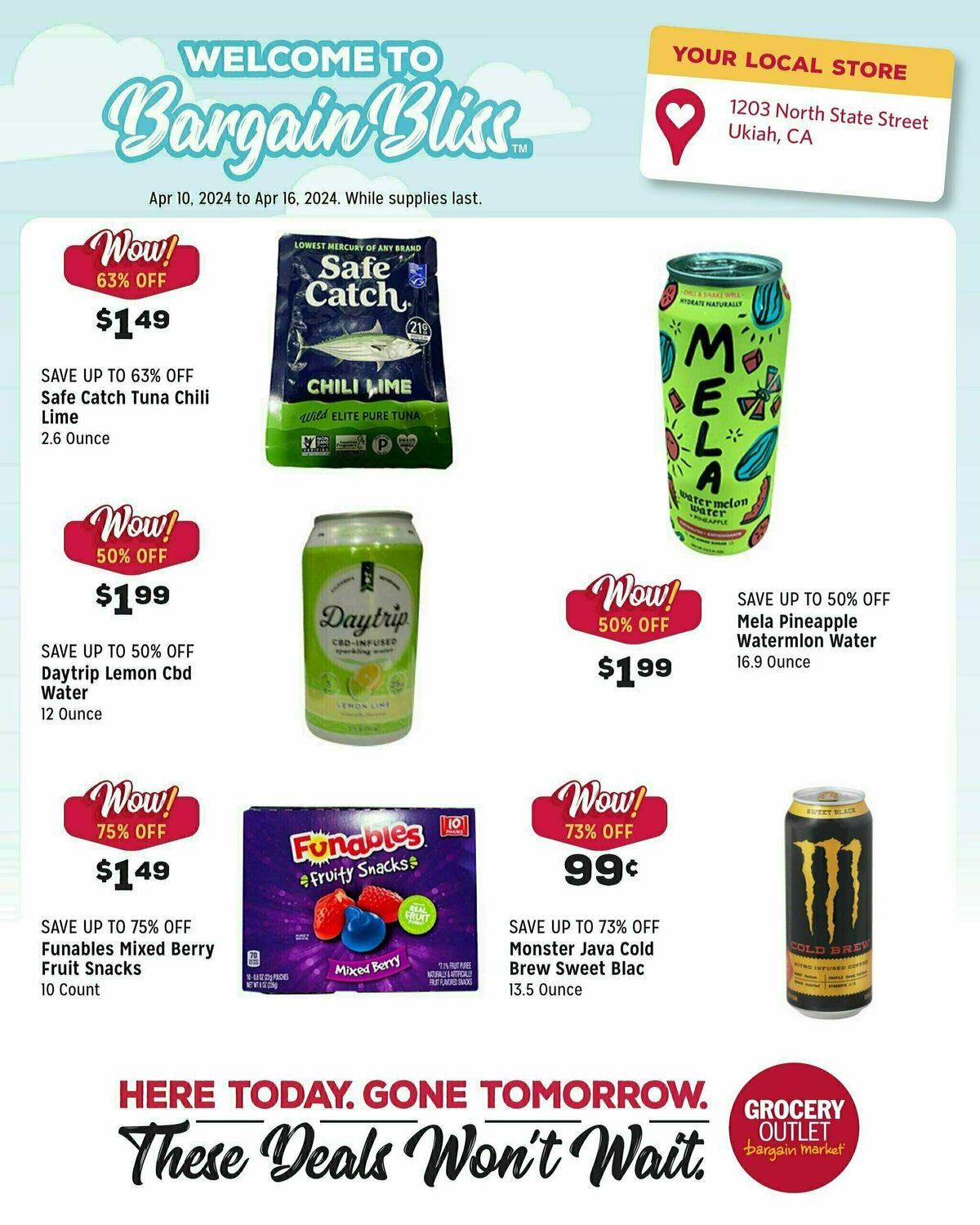 Grocery Outlet Weekly Ad from April 10