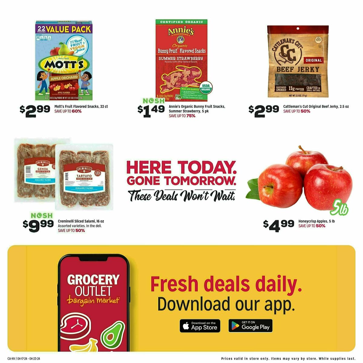Grocery Outlet Weekly Ad from April 17
