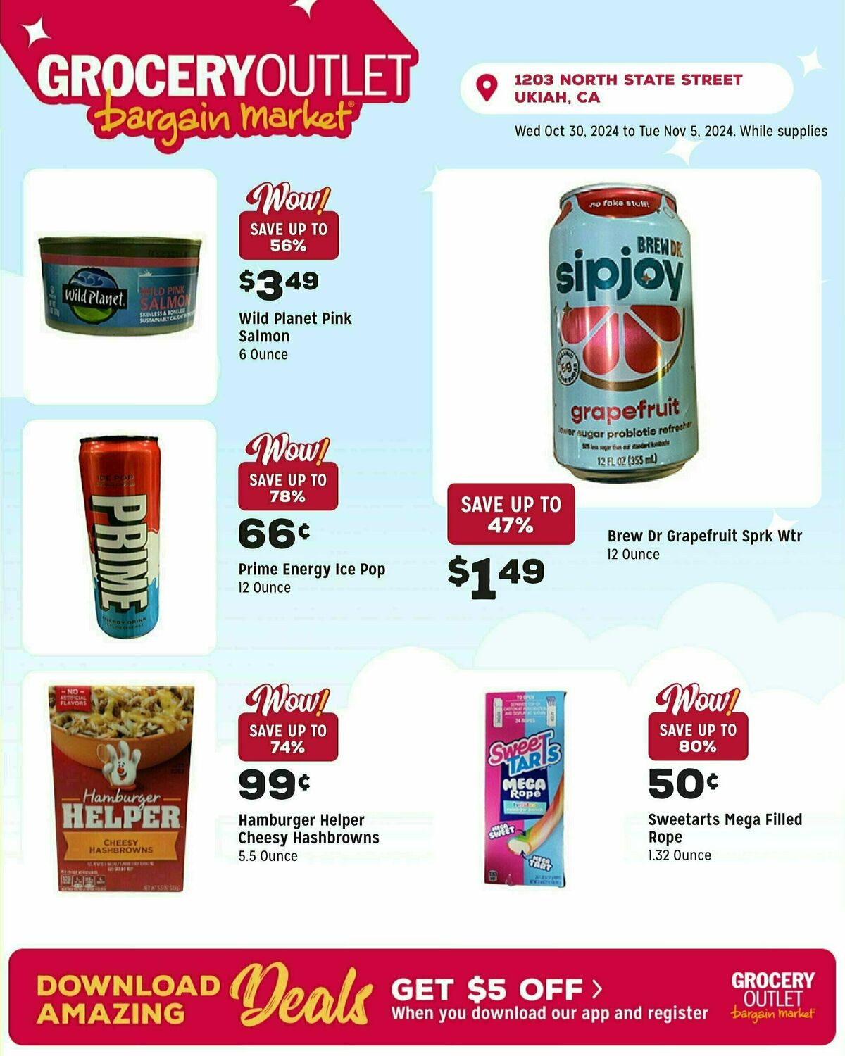 Grocery Outlet Weekly Ad from October 30