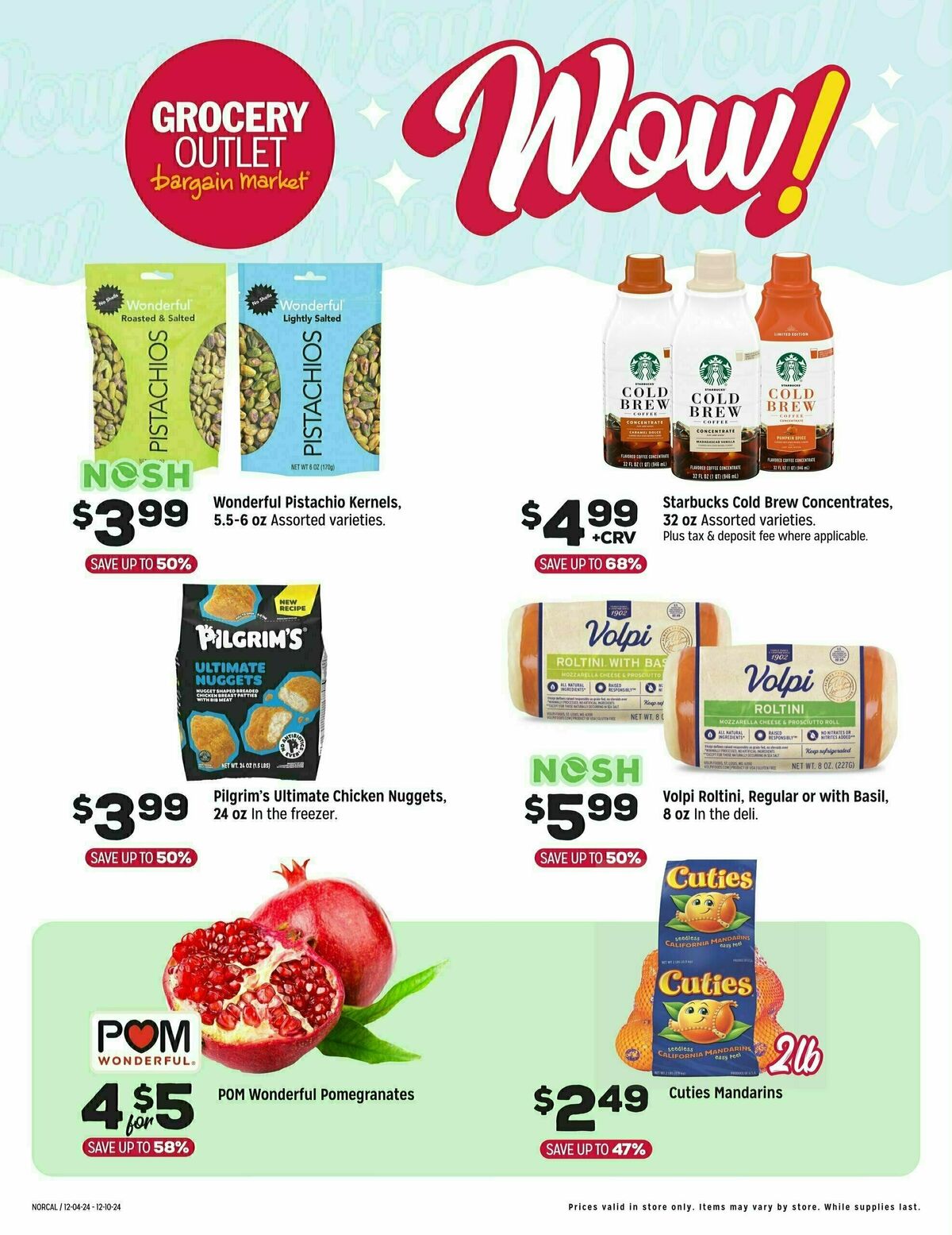 Grocery Outlet Wow Deals Weekly Ad from December 4