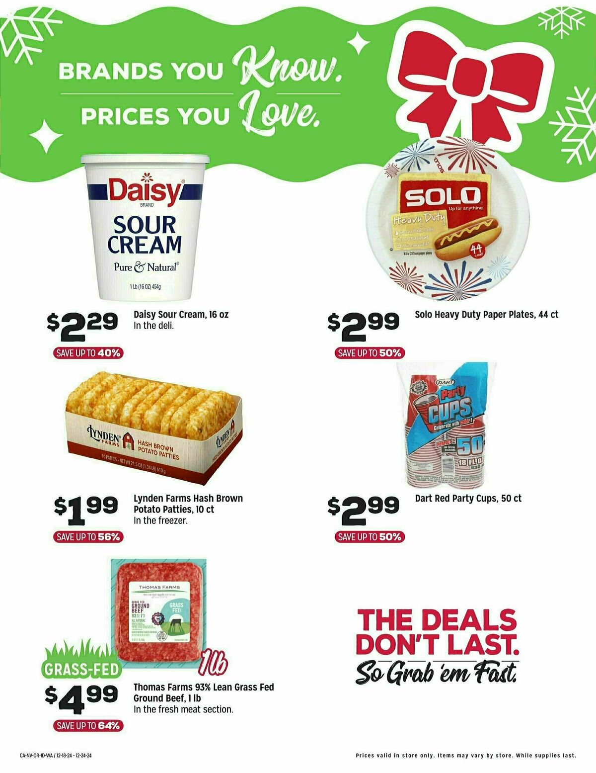 Grocery Outlet Weekly Ad from December 18