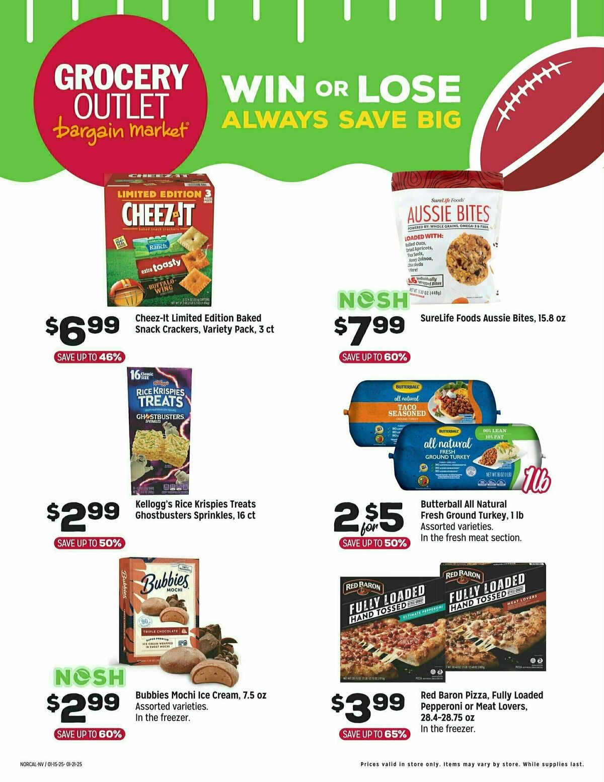 Grocery Outlet Win or Lose Weekly Ad from January 15