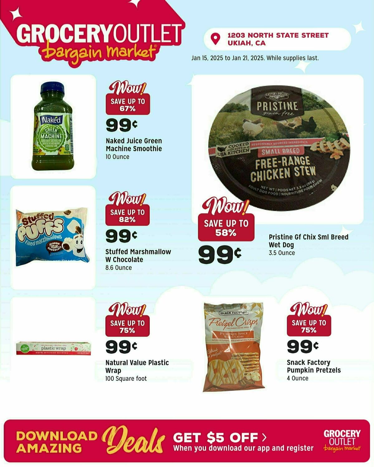 Grocery Outlet Weekly Ad from January 15