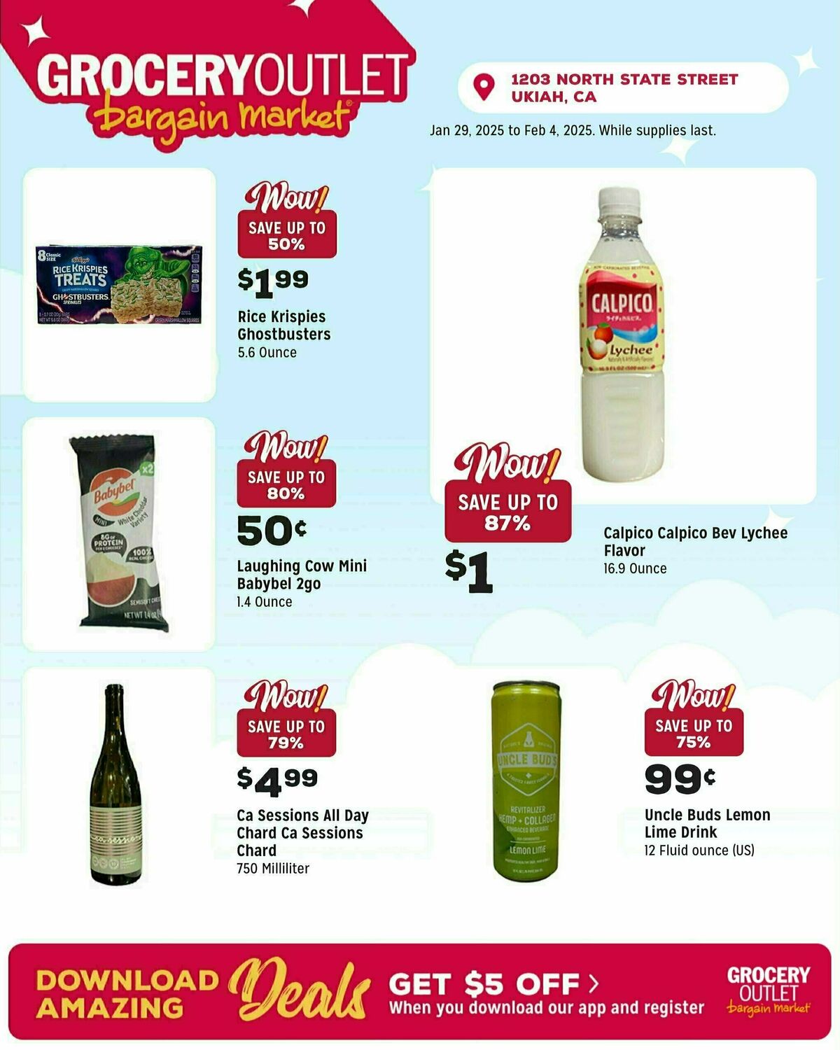 Grocery Outlet Weekly Ad from January 29