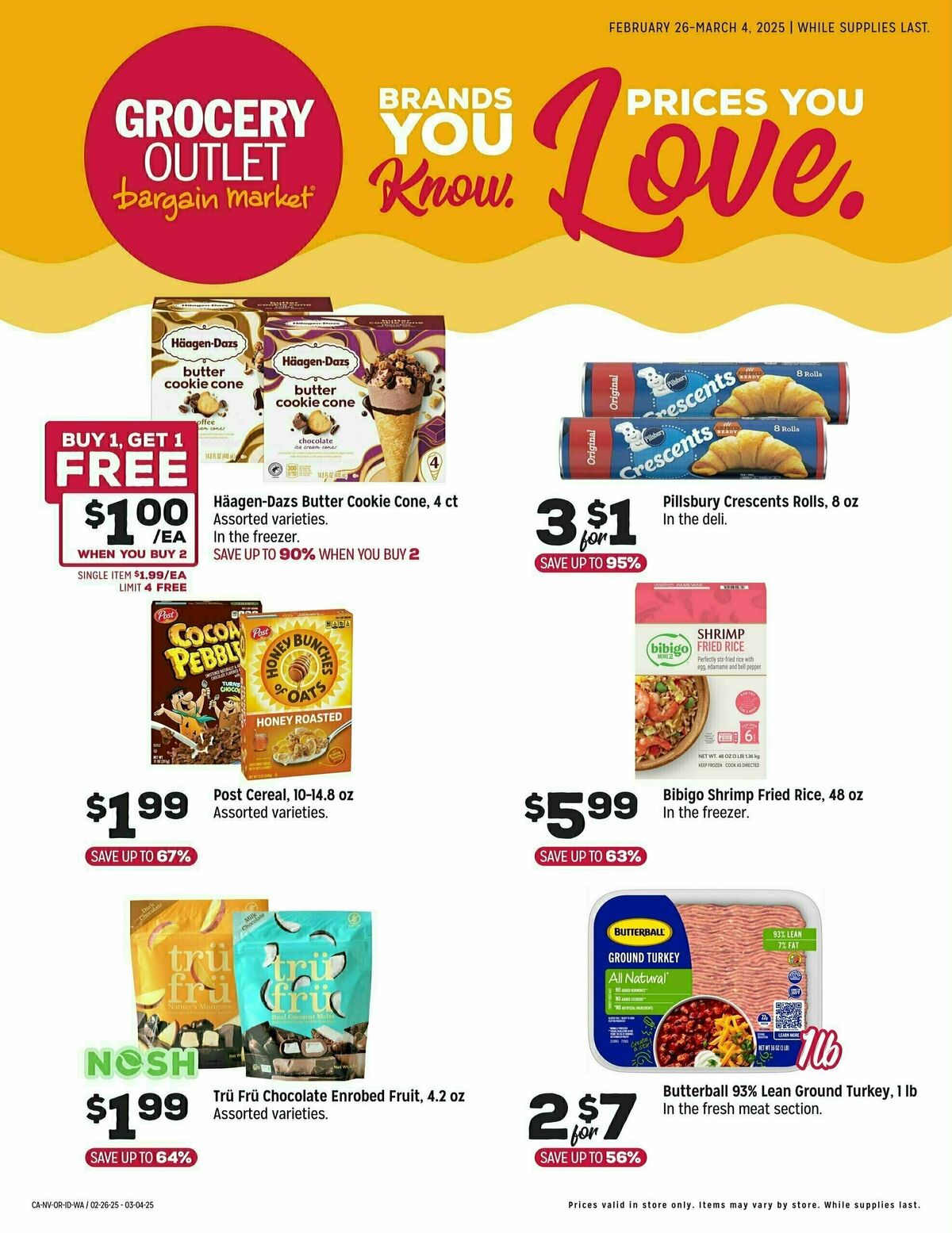 Grocery Outlet Brand Names Weekly Ad from February 26