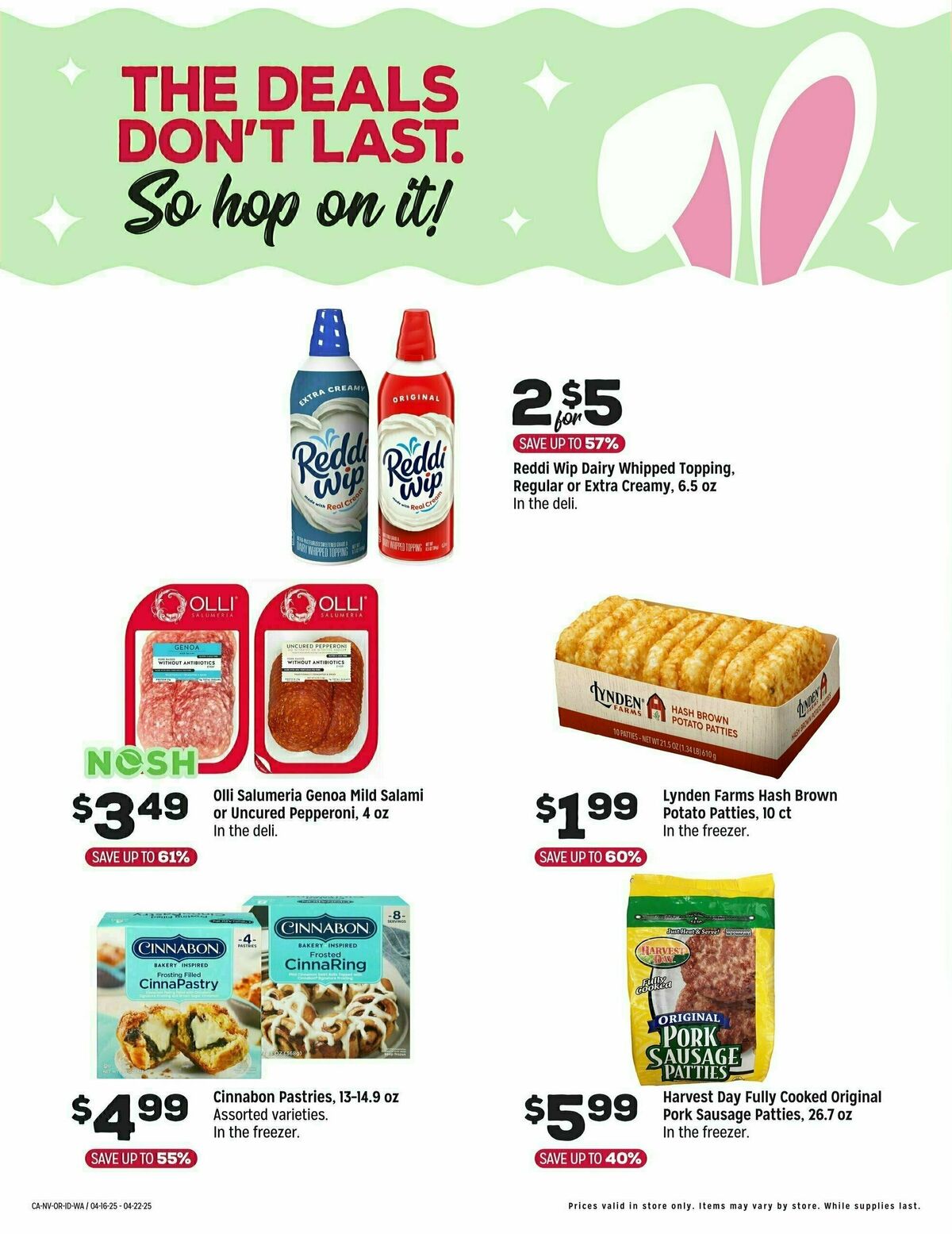 Grocery Outlet Weekly Ad from April 16