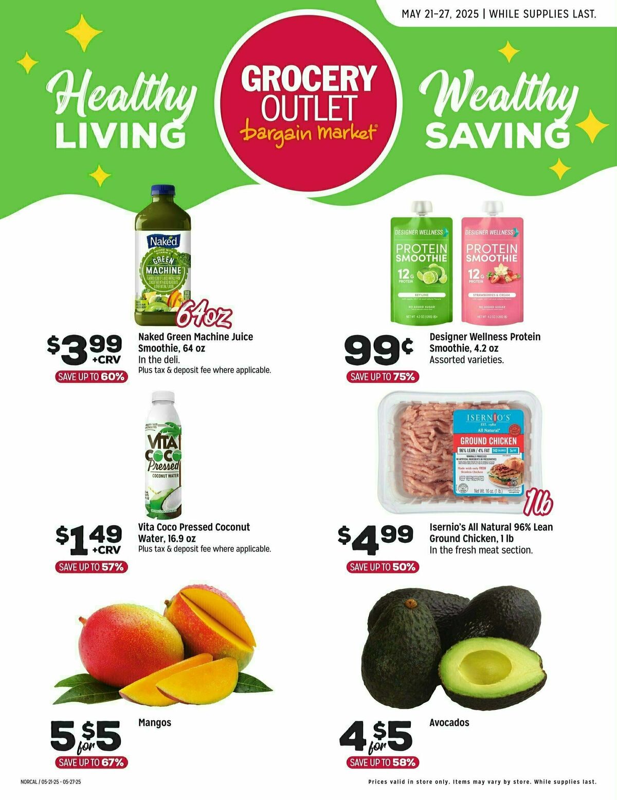 Grocery Outlet Healthy Living Weekly Ad from May 21