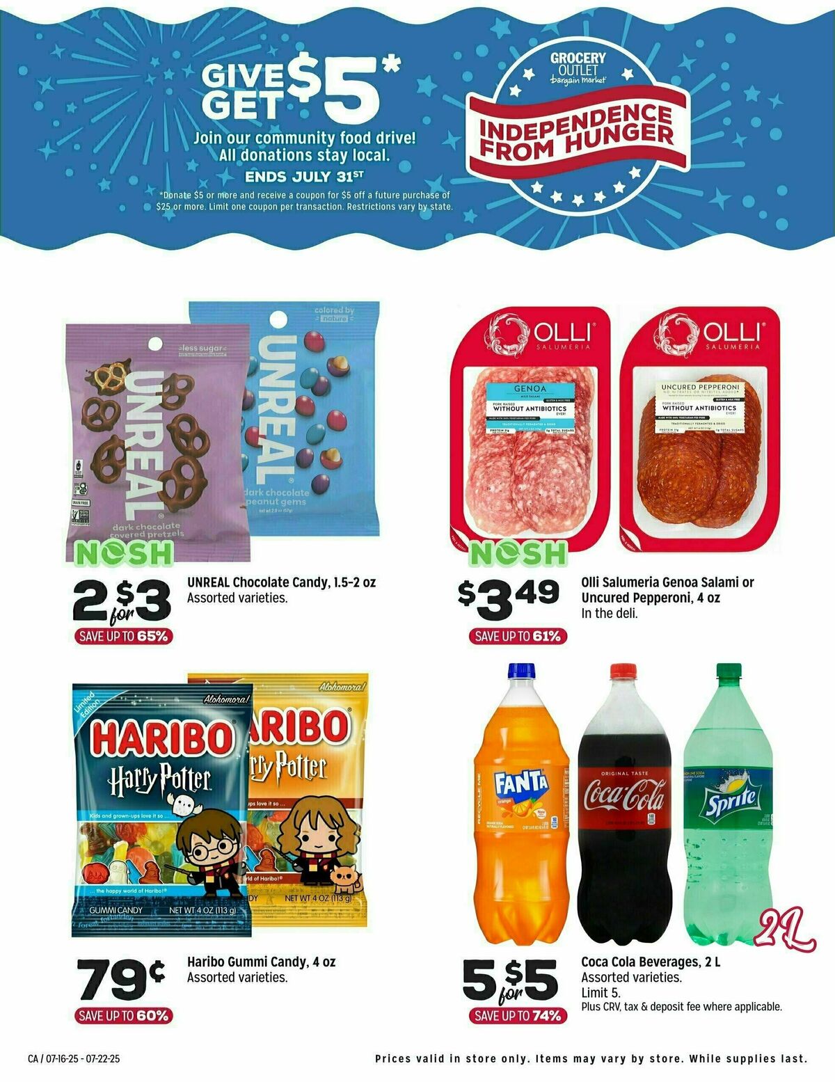 Grocery Outlet Weekly Ad from July 16