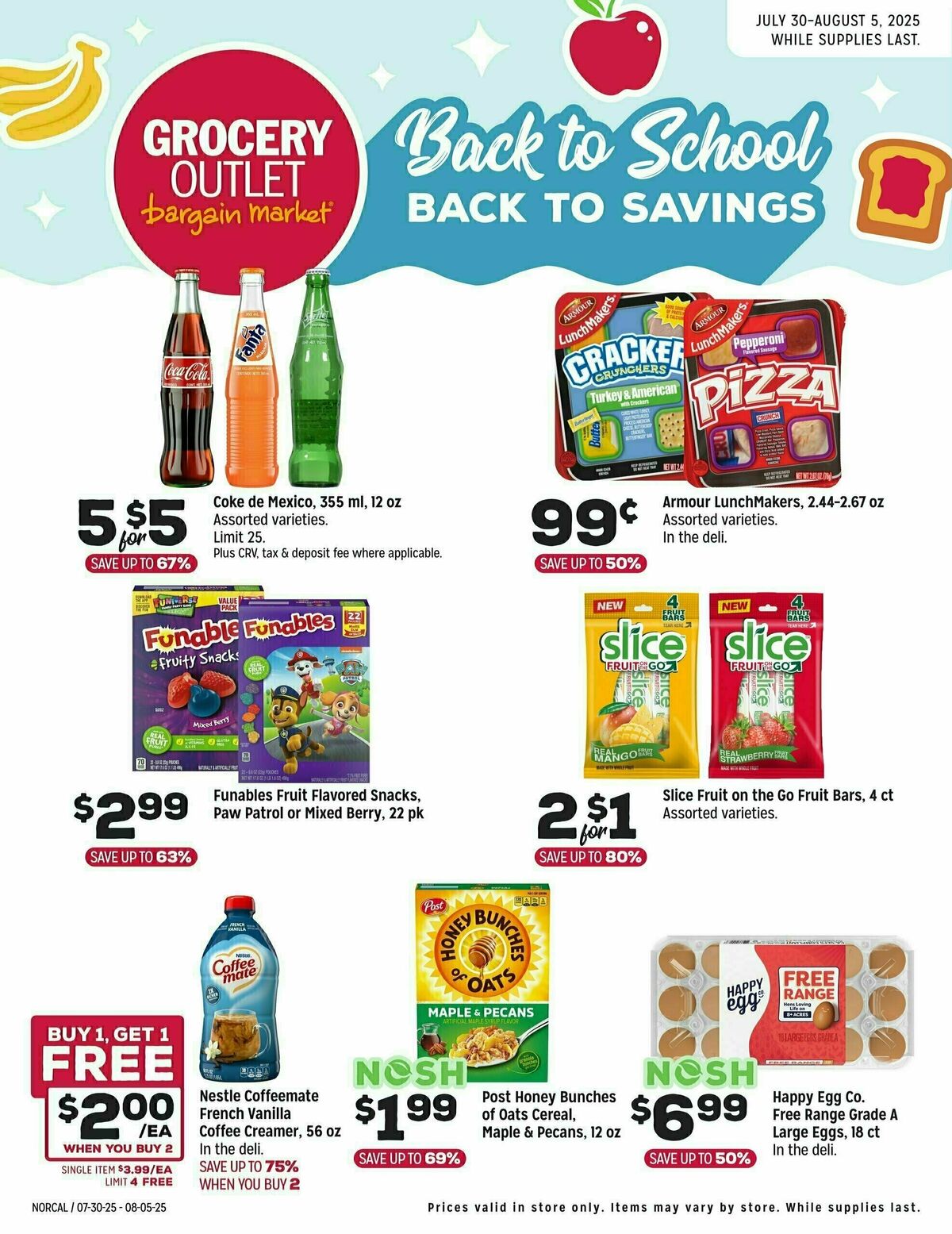 Grocery Outlet Weekly Ad from July 30