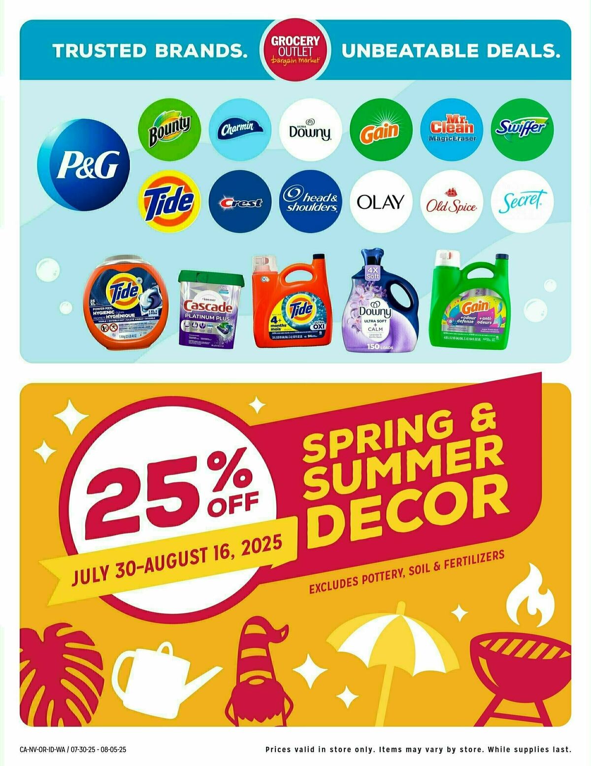 Grocery Outlet Weekly Ad from July 30