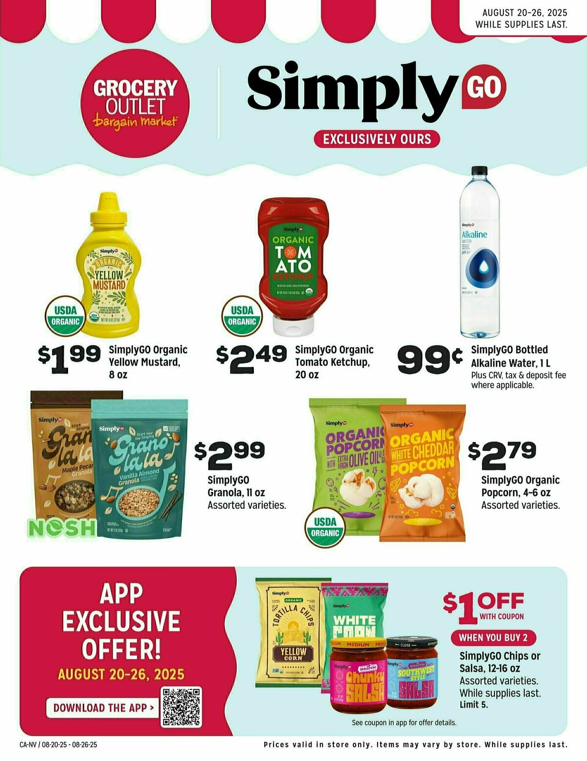 Grocery Outlet Go Brands - CA-NV Weekly Ad from August 20