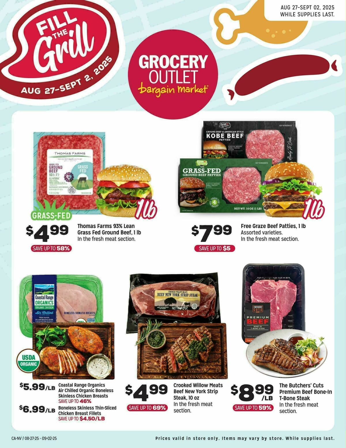 Grocery Outlet Exclusively Ours Weekly Ad from August 27