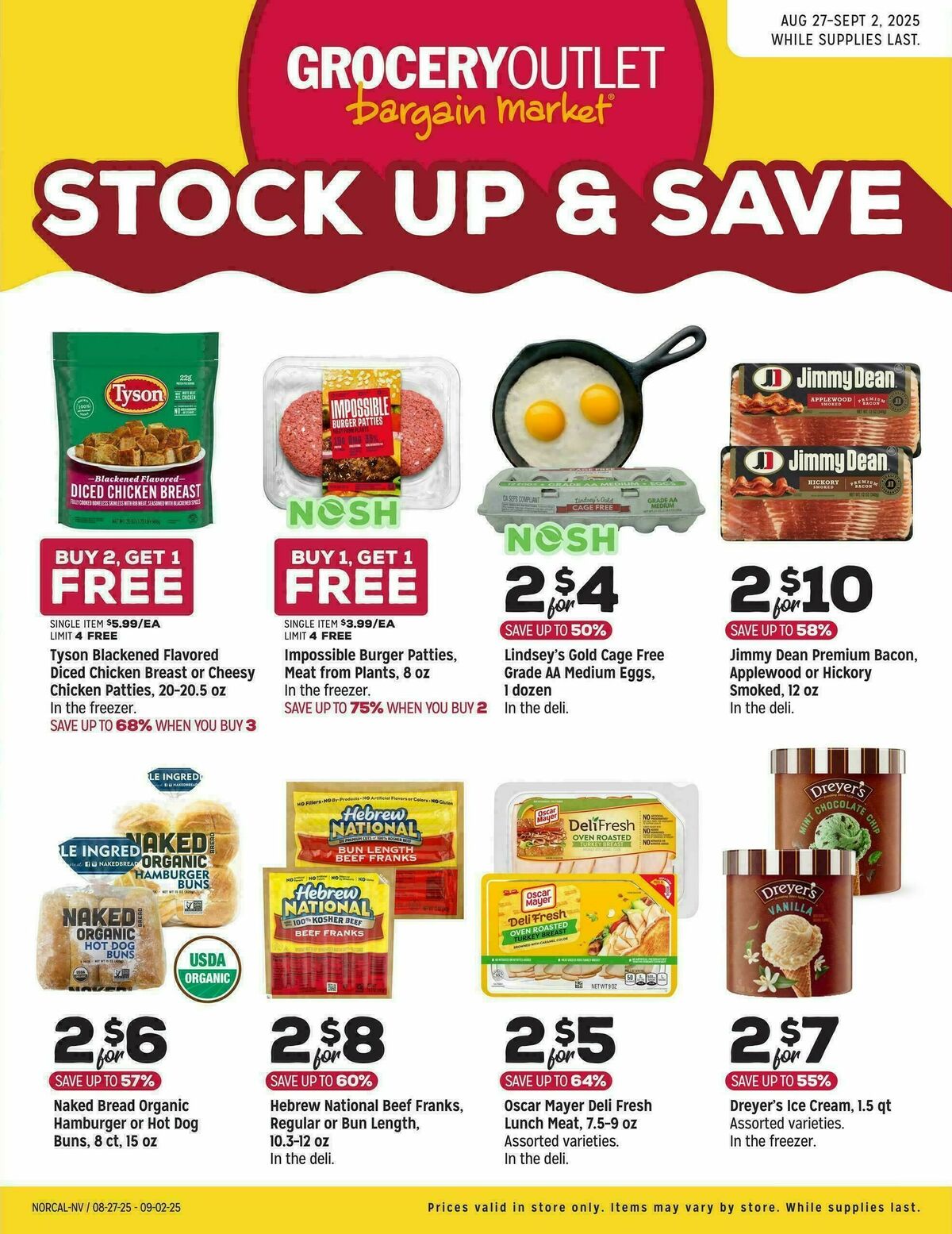 Grocery Outlet Exclusively Ours Weekly Ad from August 27
