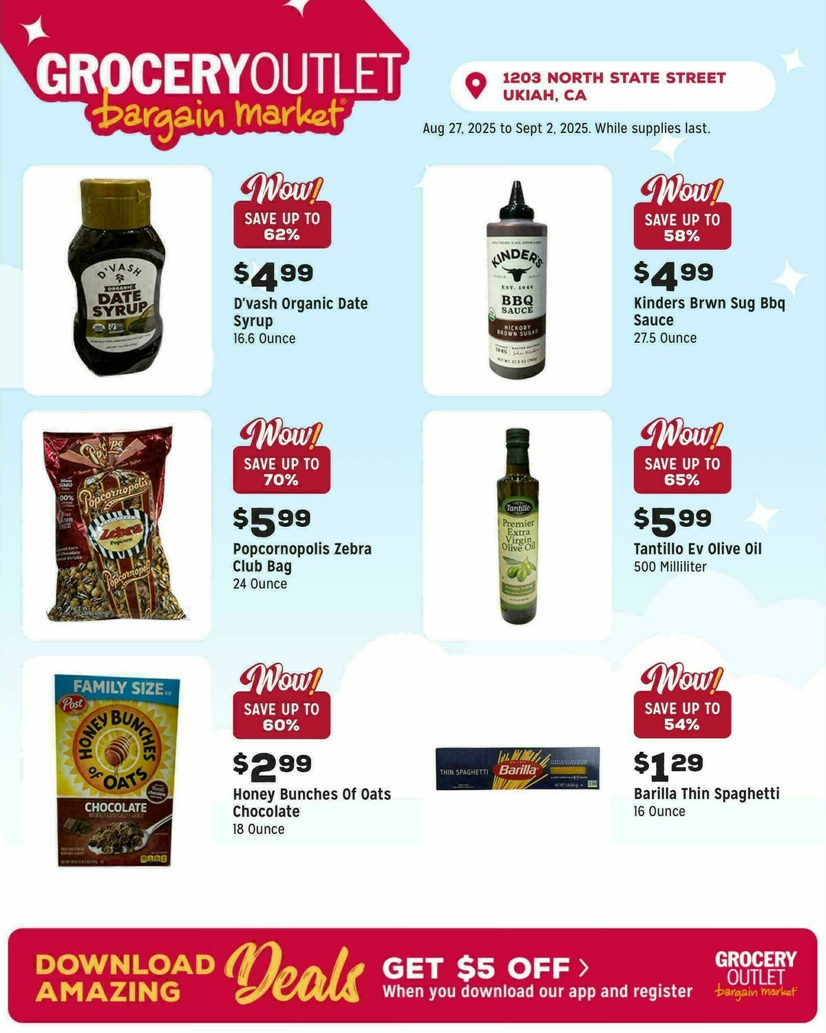 Grocery Outlet Exclusively Ours Weekly Ad from August 27