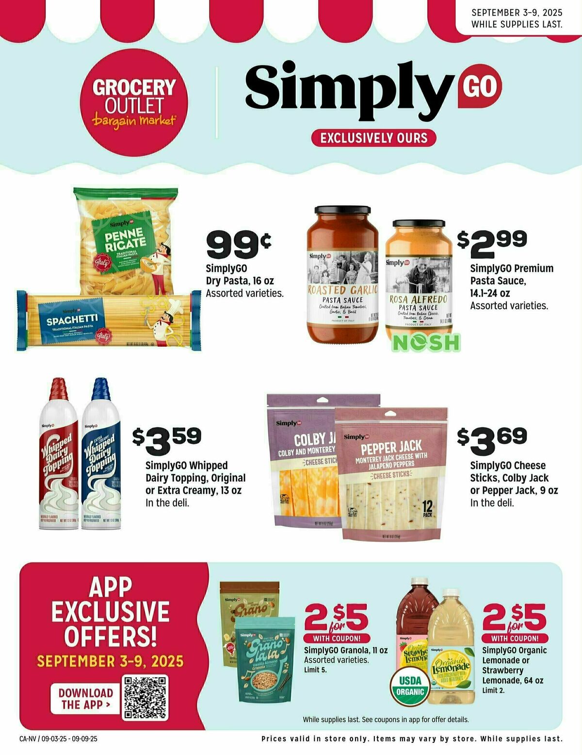 Grocery Outlet Exclusively Ours Weekly Ad from September 3