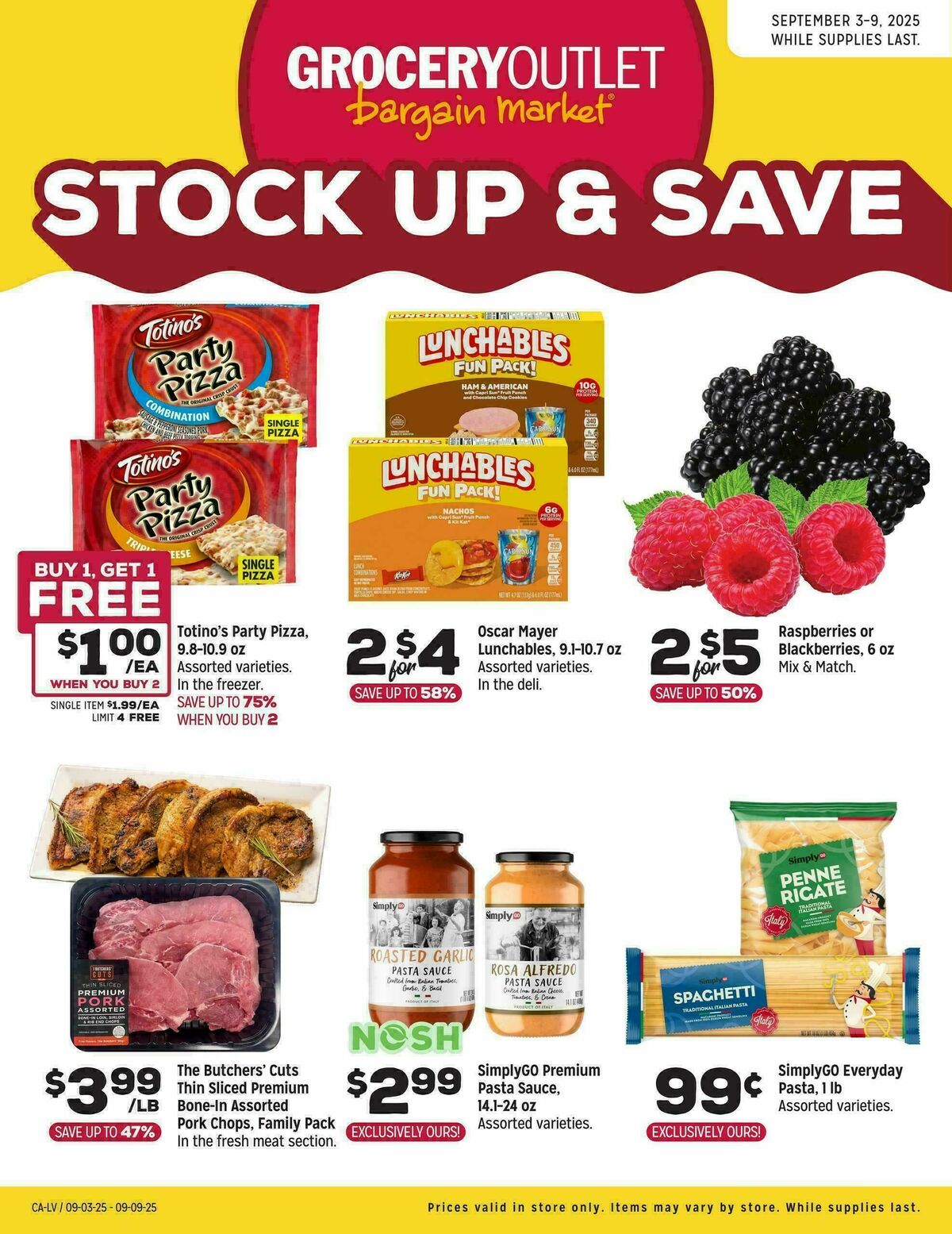 Grocery Outlet Weekly Ad from September 3