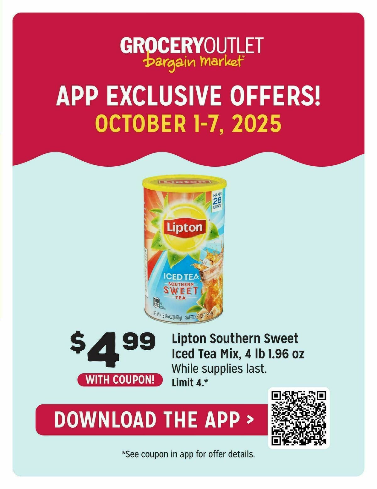 Grocery Outlet Weekly Ad from October 1