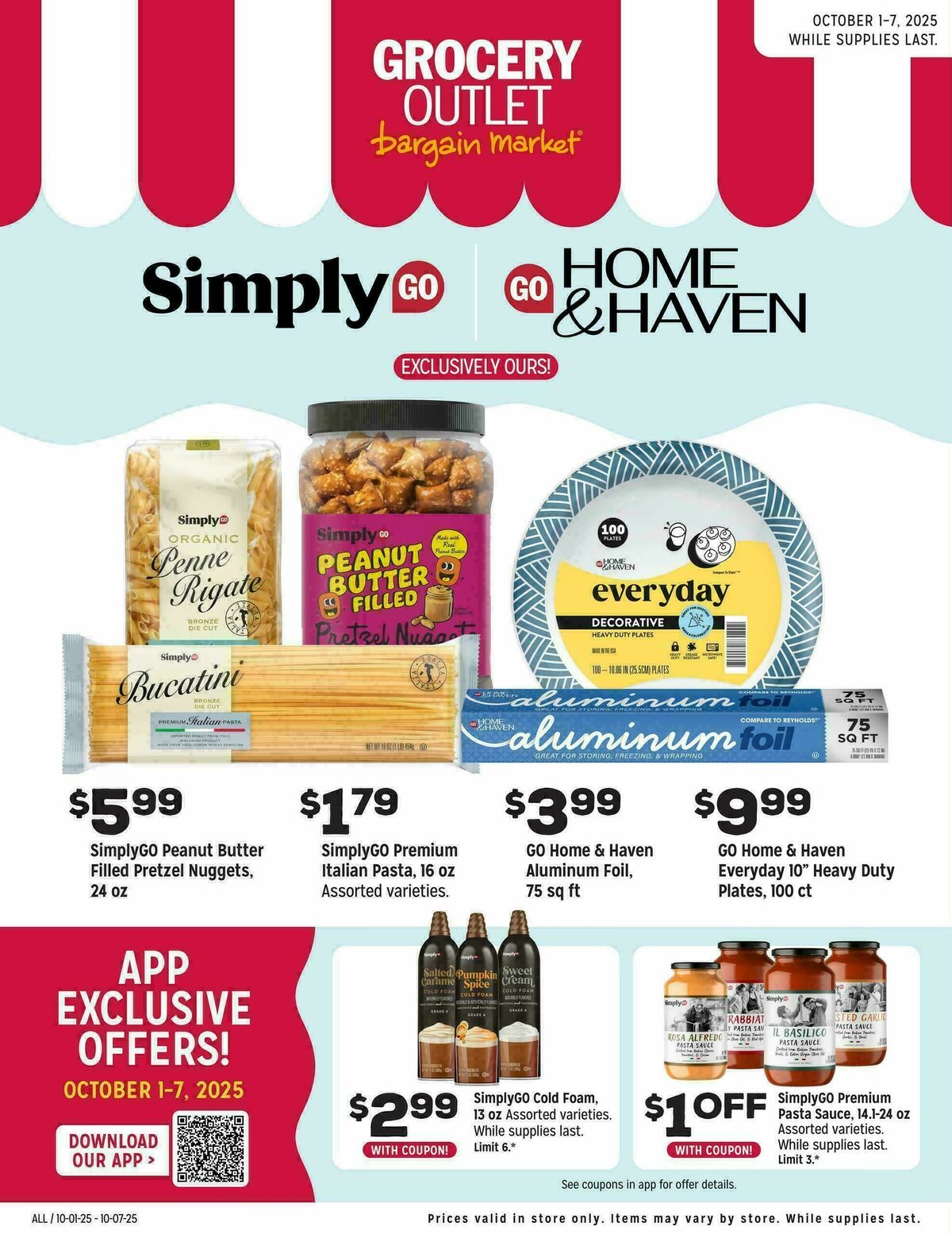 Grocery Outlet Exclusively Ours Weekly Ad from October 1