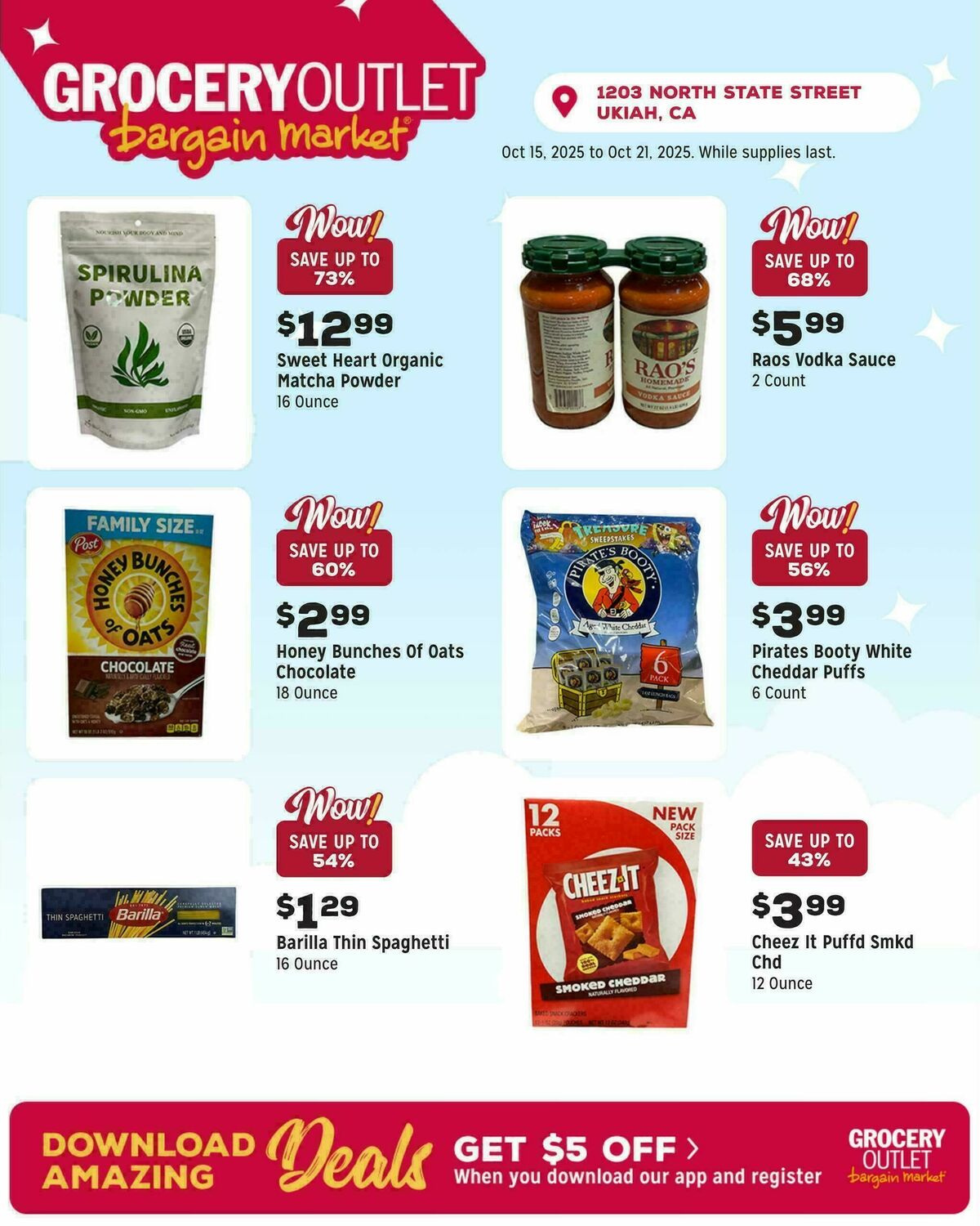 Grocery Outlet Weekly Ad from October 15