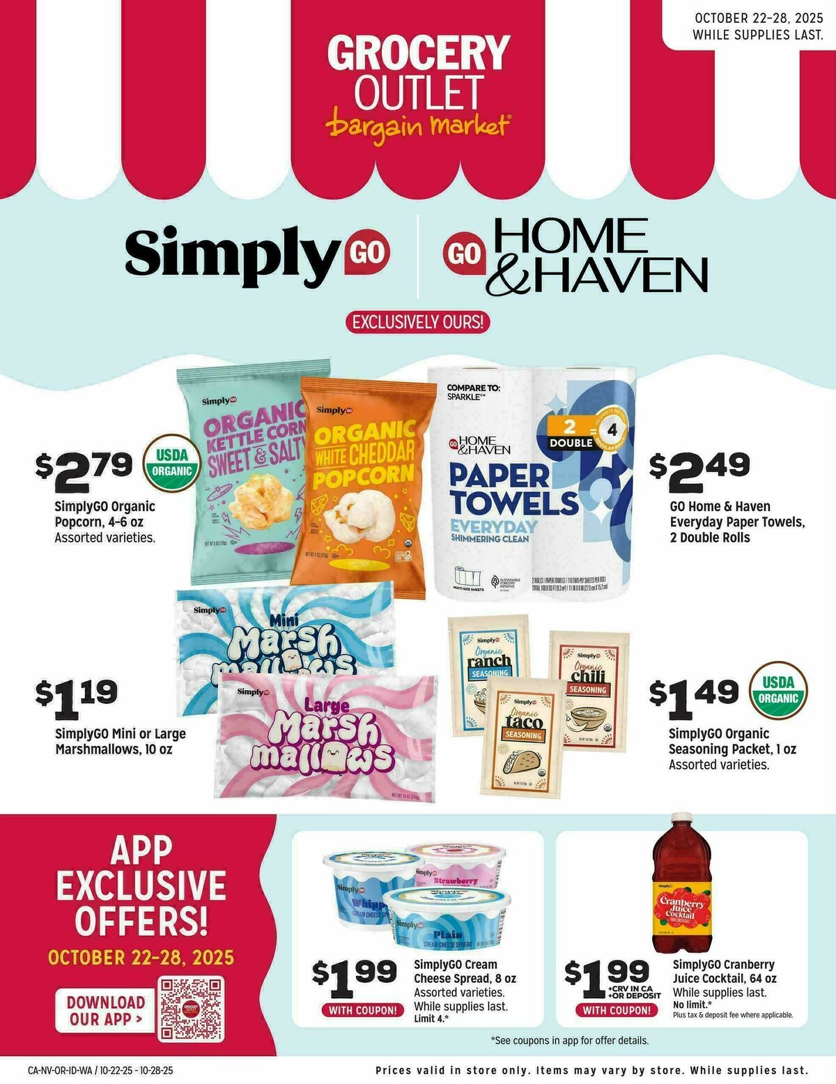 Grocery Outlet Exclusively Ours Weekly Ad from October 22
